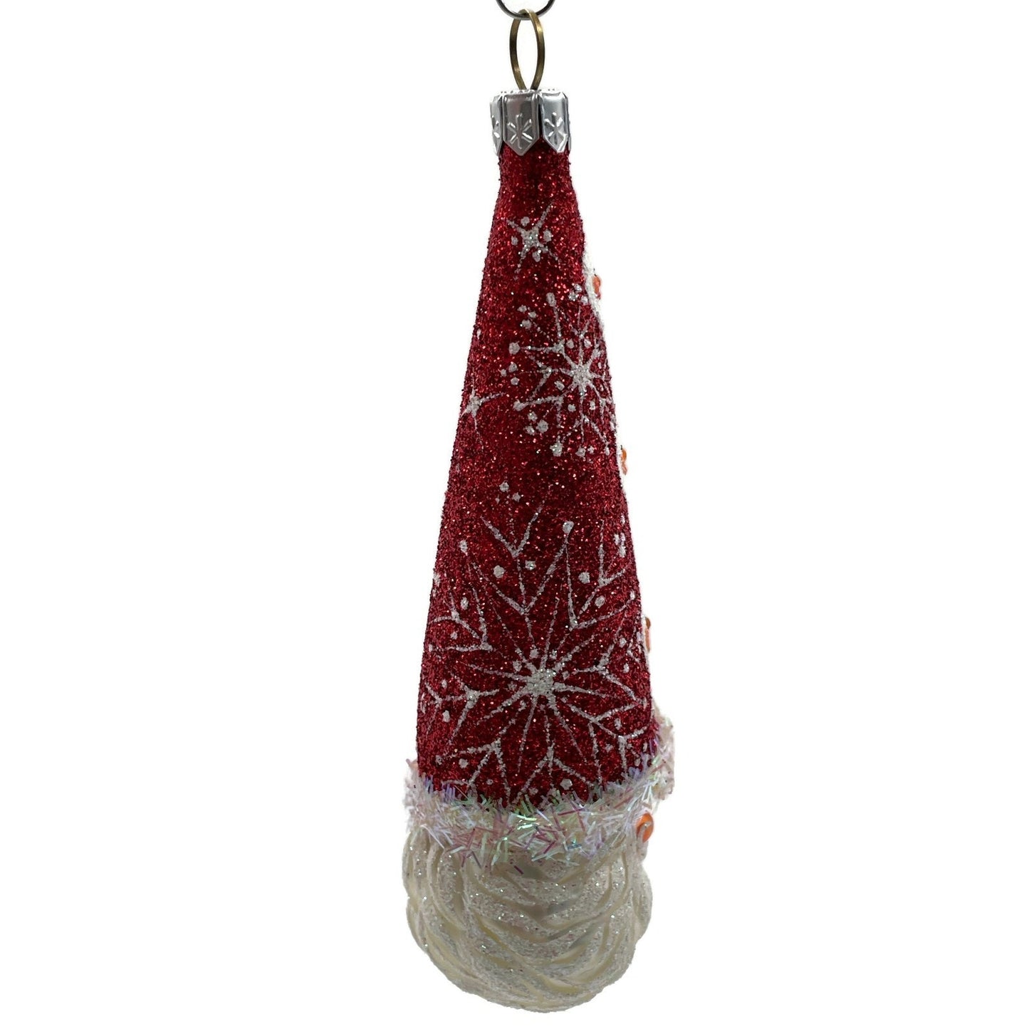 Patricia Breen Winter Sage Snow Faces Santa Claus Snowflakes Christmas Ornament