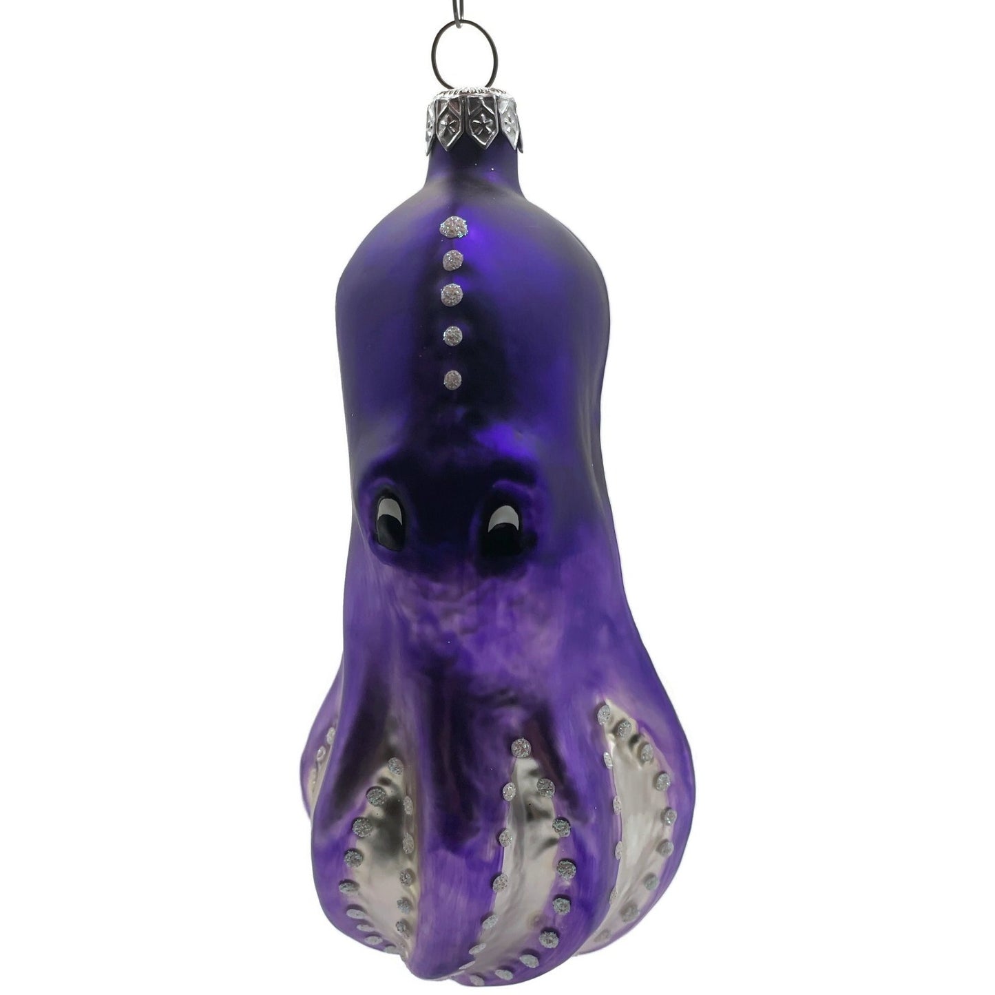Patricia Breen Olivier Octopus Purple Pearl Accents Nautical Christmas Ornament
