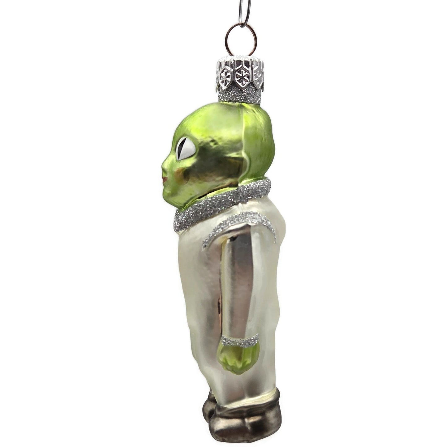 Patricia Breen Walk on the Moon Alien Matte Suit Shoes Space Christmas Ornament