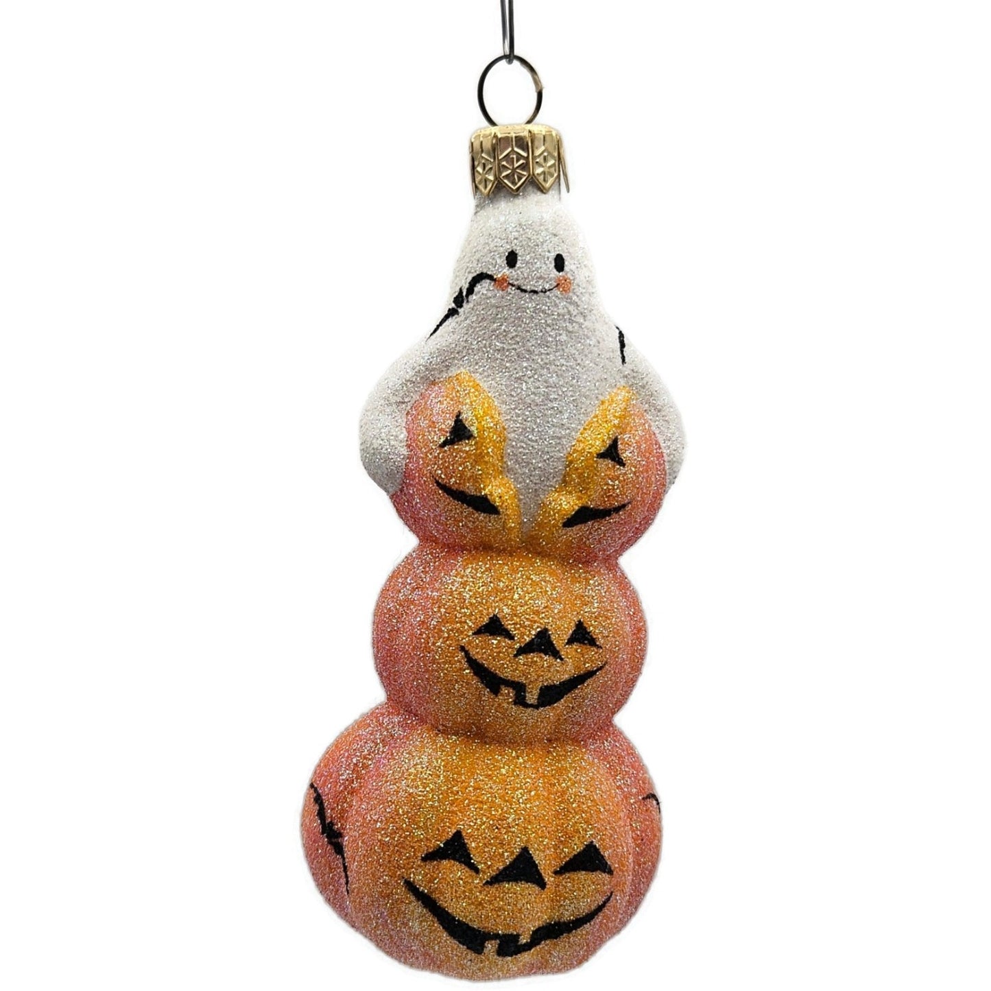 Patricia Breen Oooooohhhhhh Ghost Orange Pearl Halloween Christmas Ornament