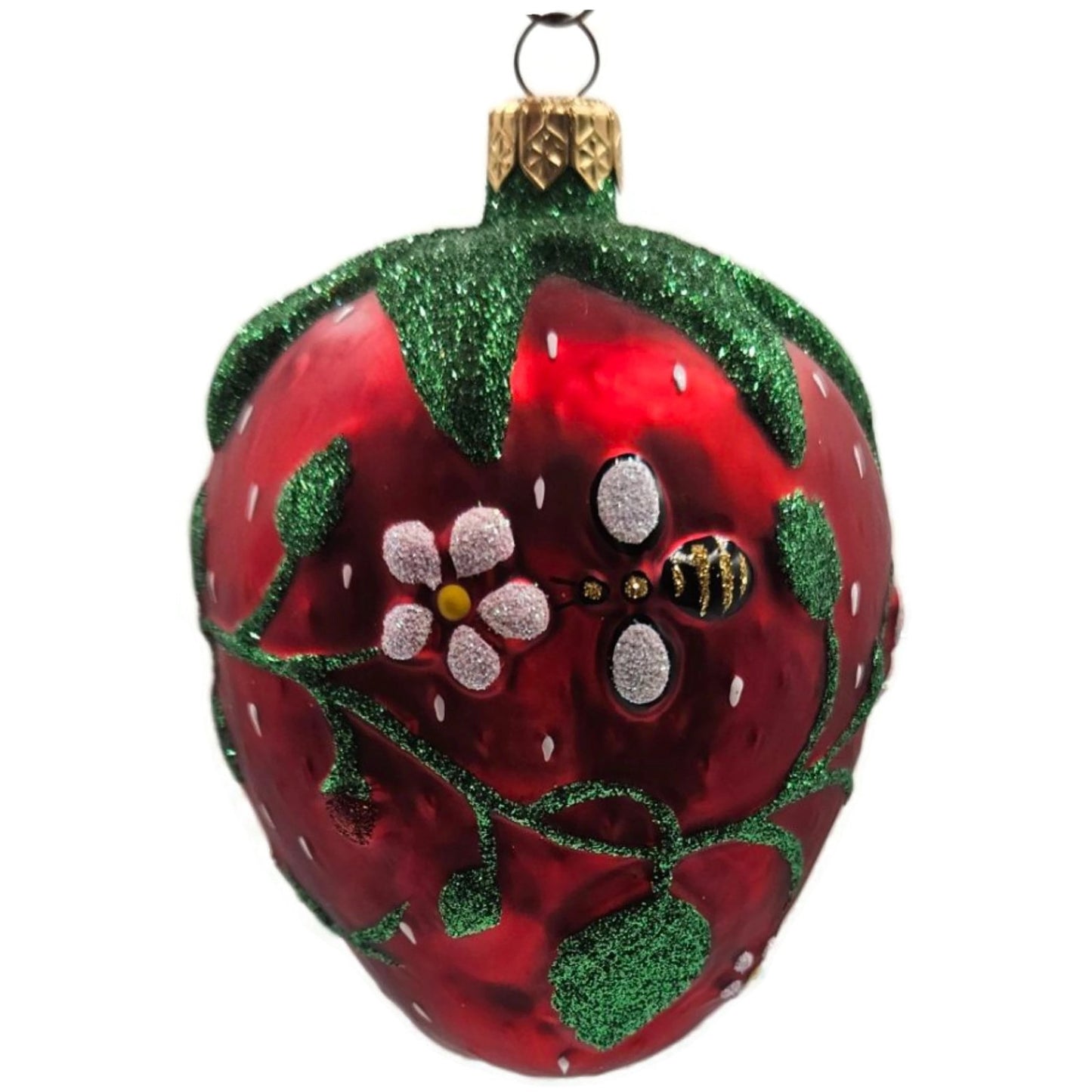 Patricia Breen Grande Strawberry Fruit Bees Spring Christmas Tree Ornament