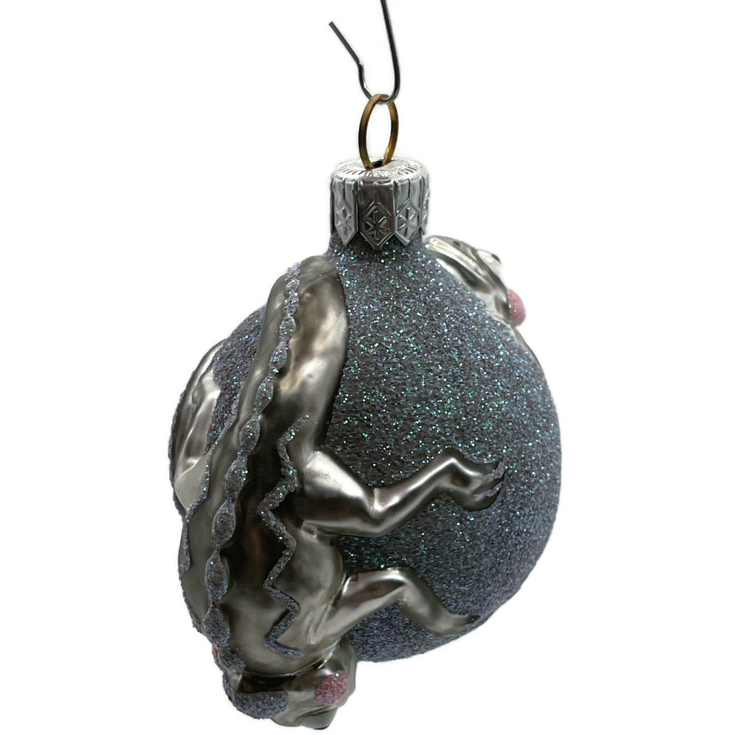 Patricia Breen Once Again For James Platinum Chameleon Christmas Tree Ornament
