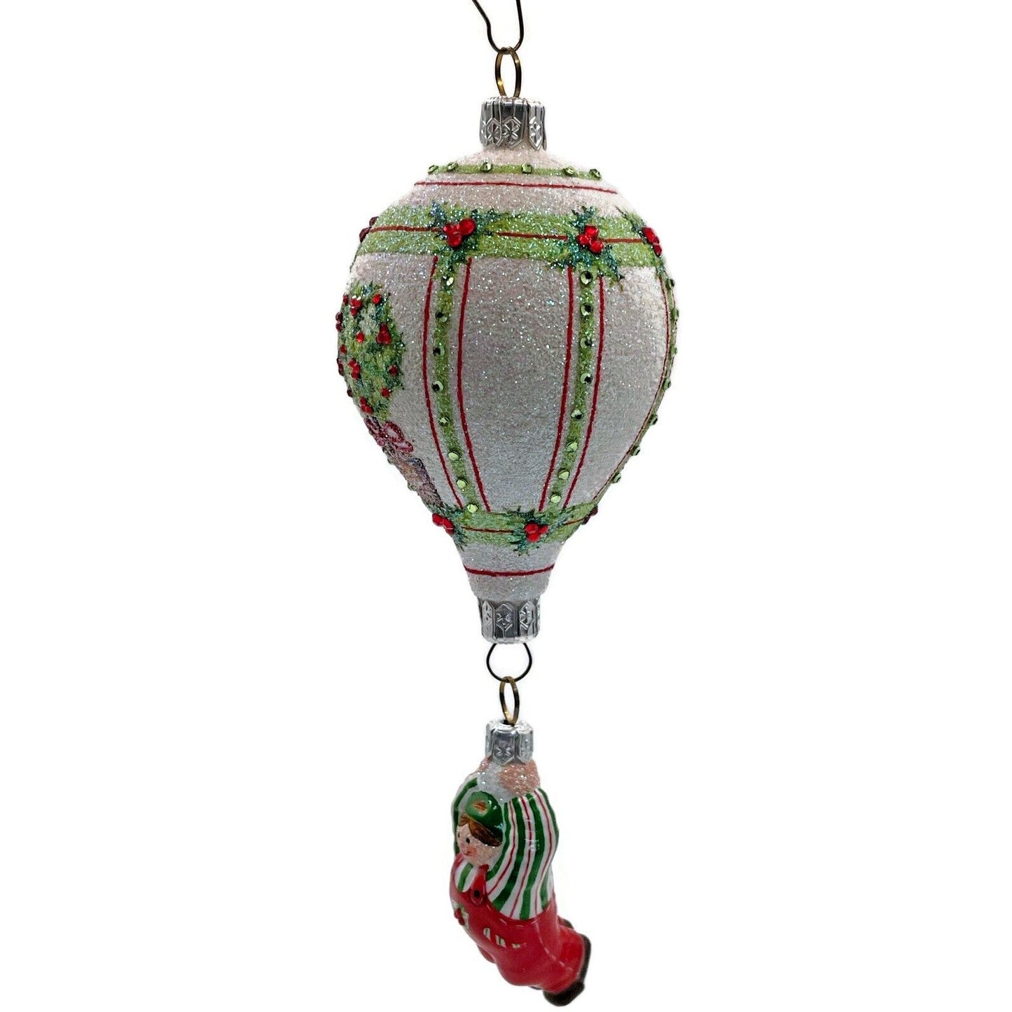 Patricia Breen Ornament Miniature Balloon Boy Holly Topiary Christmas Tree Decor