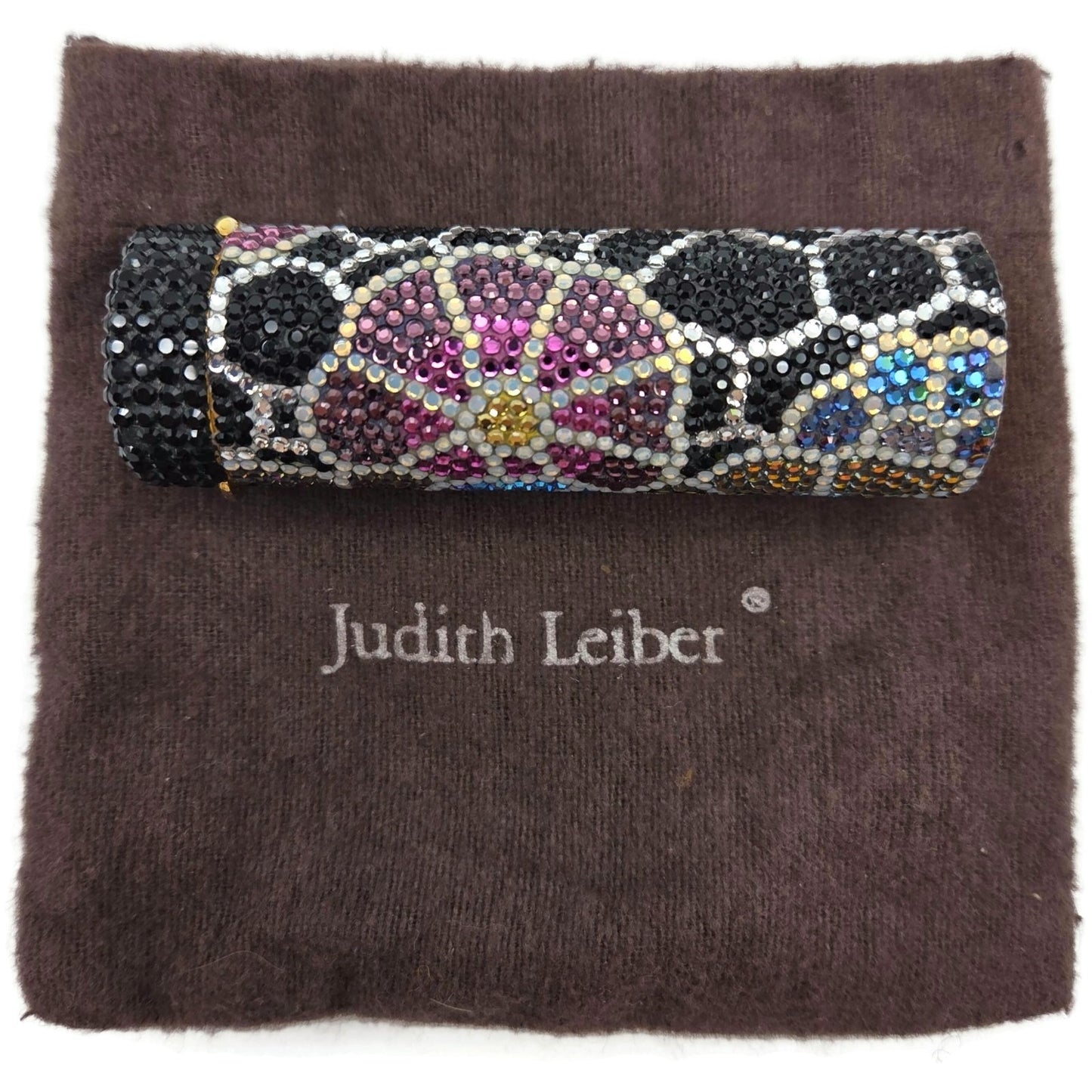 Judith Leiber Crystal Life Saver Candy Mint Container Retired Multicolor Rare