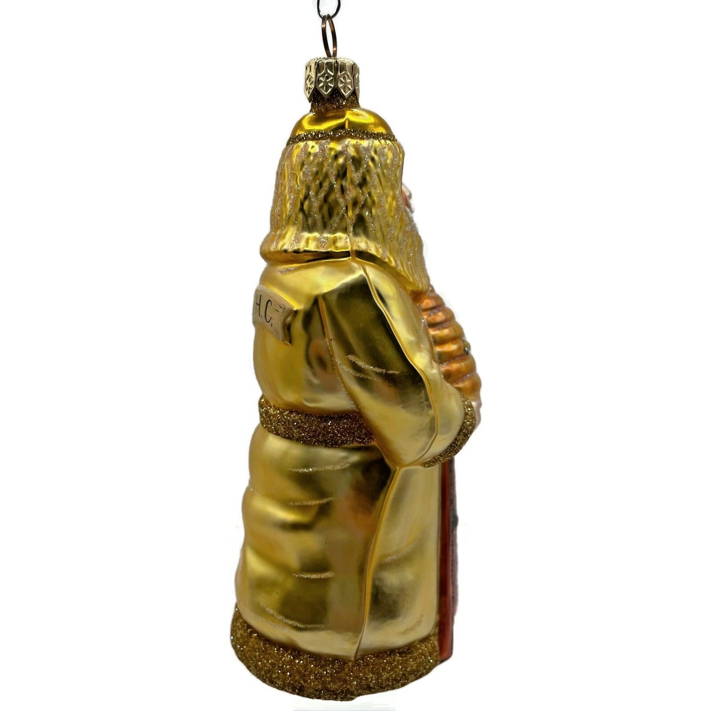 Patricia Breen Beeskeeping Santa Yellow Gold Spring Christmas Tree Ornament