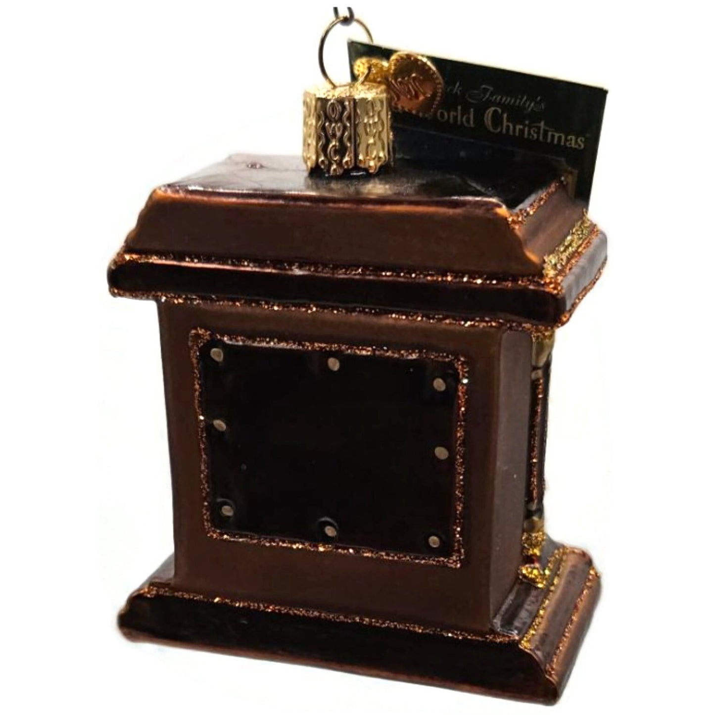 Mantel Time Clock Old Fashion Ornament OWC Old World Christmas Holiday Decor