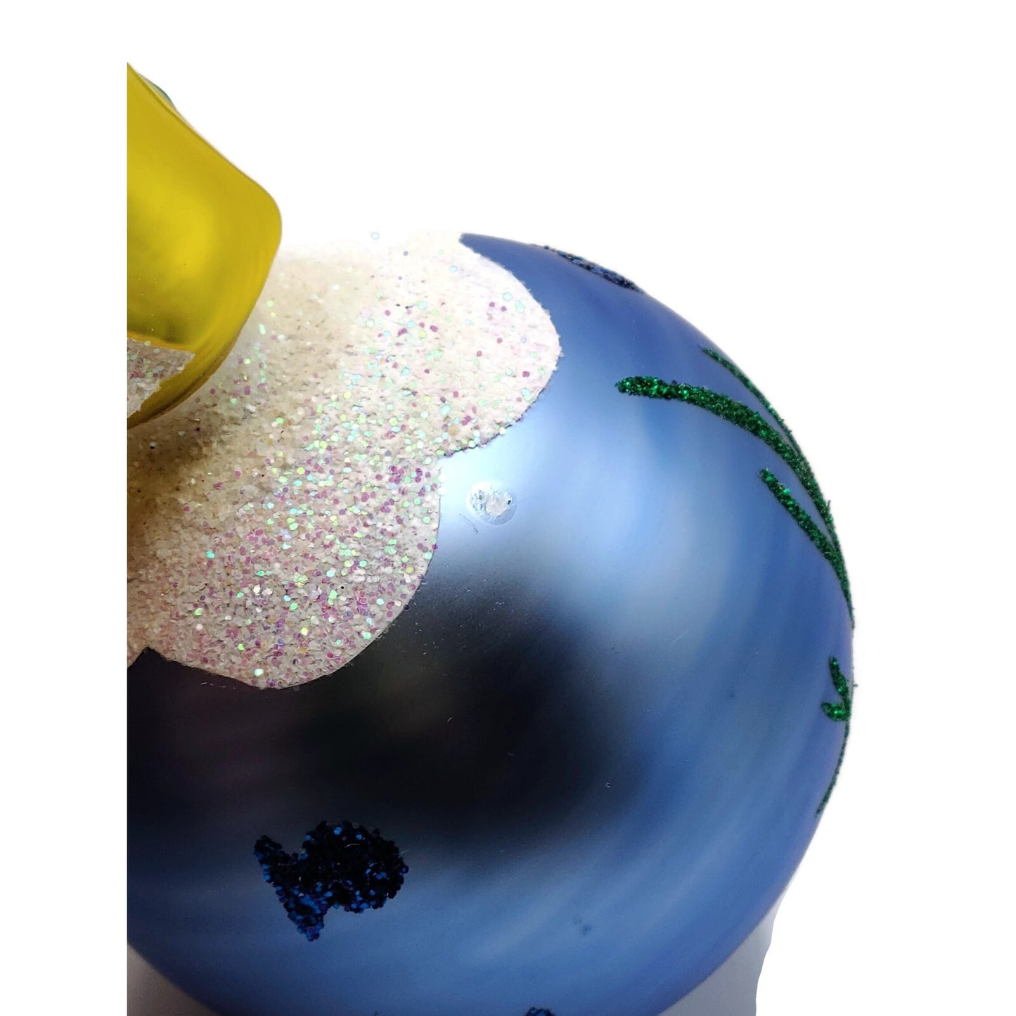 Patricia Breen Marinista Santa Matte Ball Fish Seaweed Nautical Tree Ornament