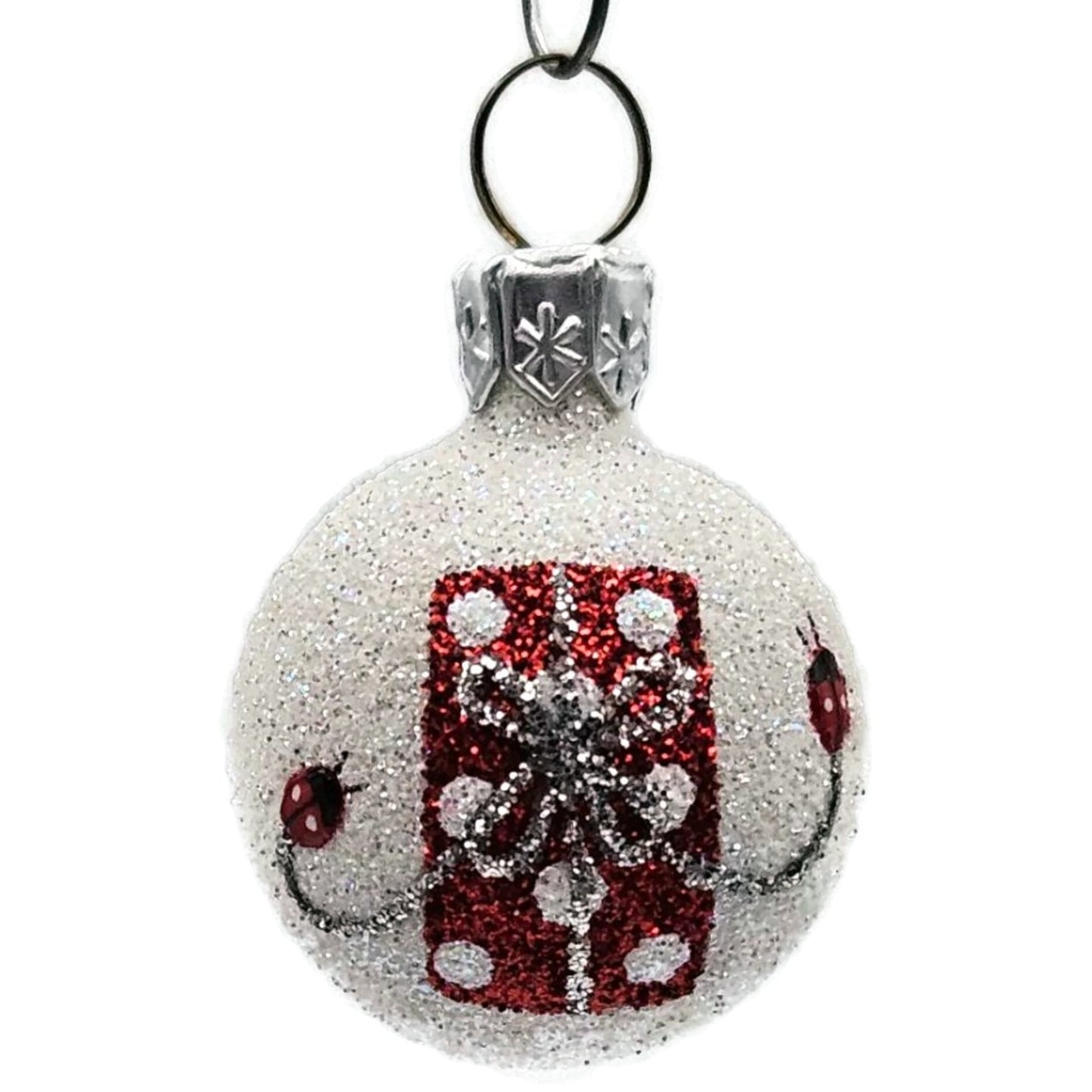 Patricia Breen Studio Gift Ball Present Ladybugs Spring Christmas Tree Ornament