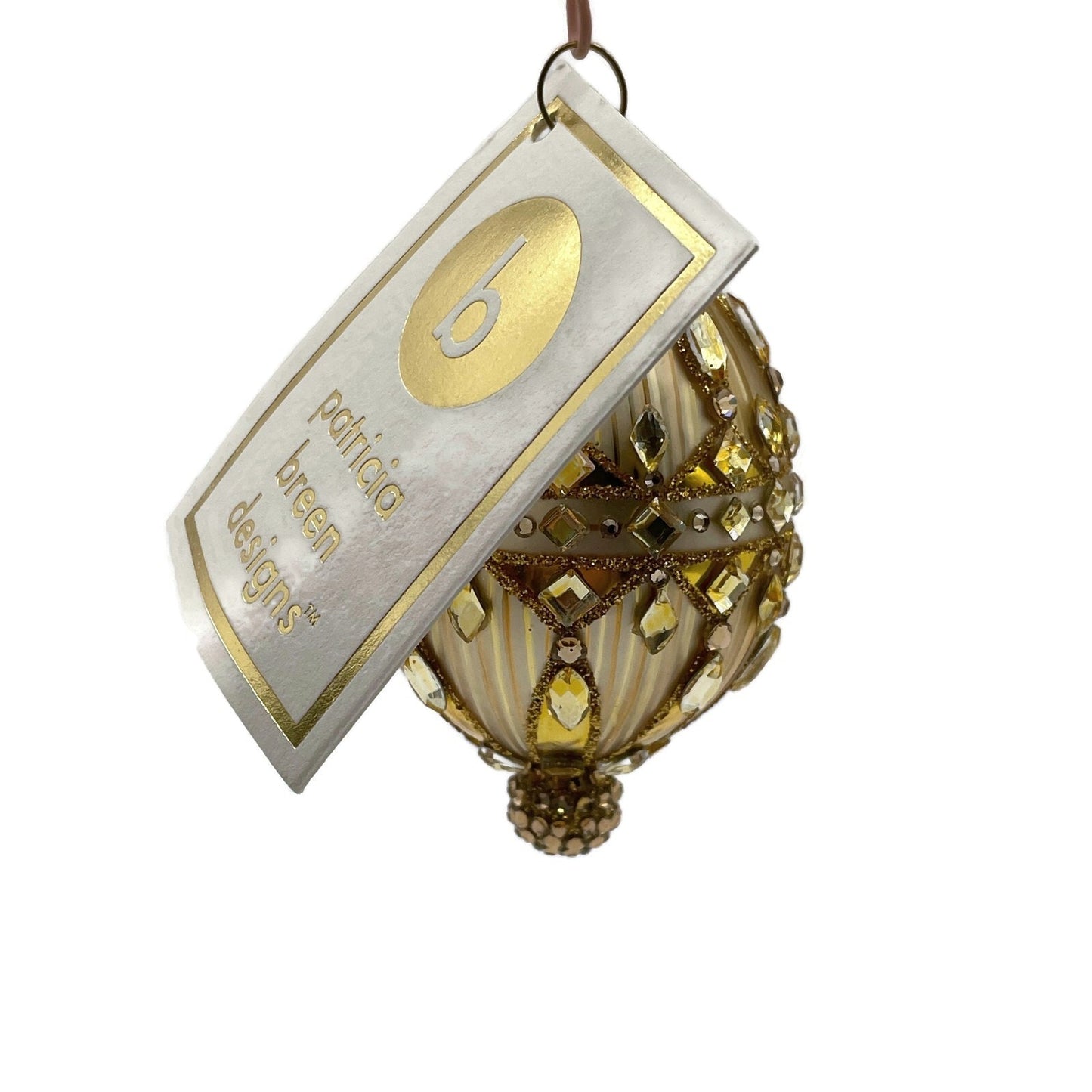 Patricia Breen Petit Egg Le Notre Gold Versailles Easter Christmas Tree Ornament