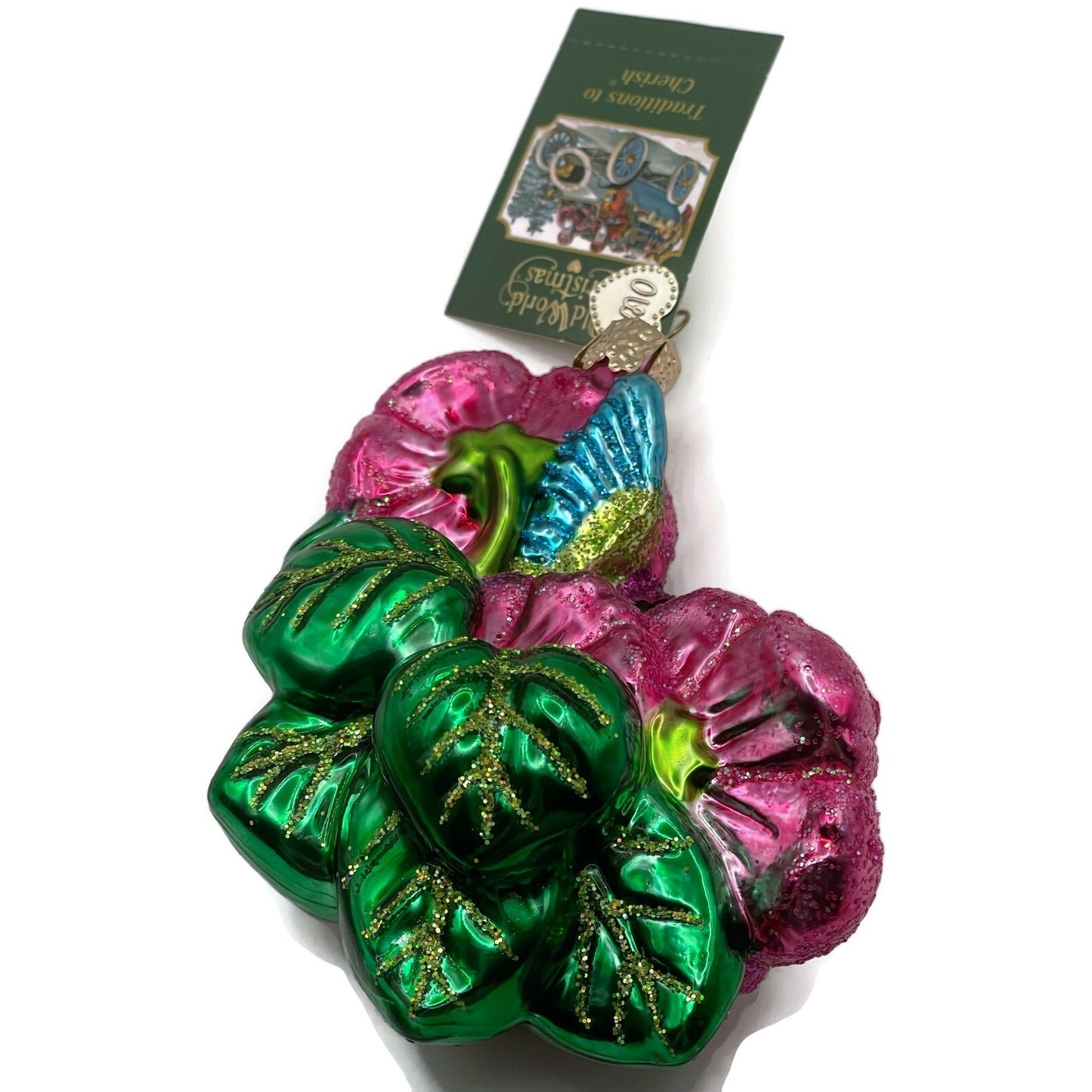 Magnificent Hummingbird Ornament Floral Christmas Tree OWC Old World Christmas