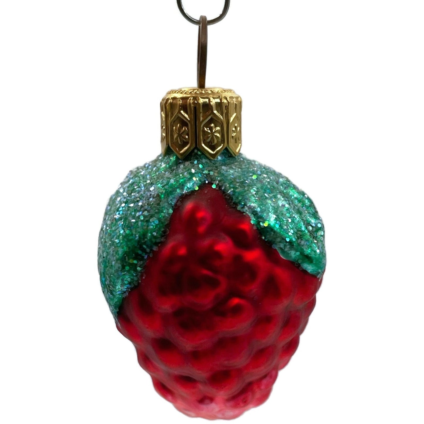 Patricia Breen Frosted Raspberry Red Fruit Summer Christmas Tree Ornament