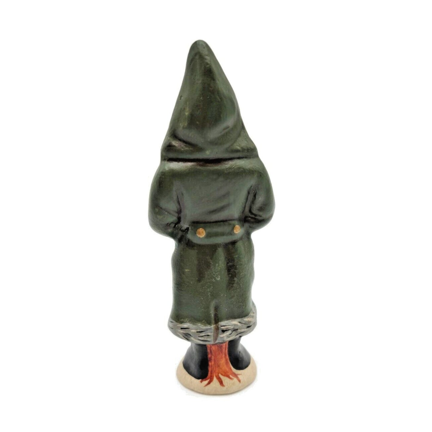 Vaillancourt Belsnickel with Green Coat Tammy Lajoie Signed Chalkware Figurine