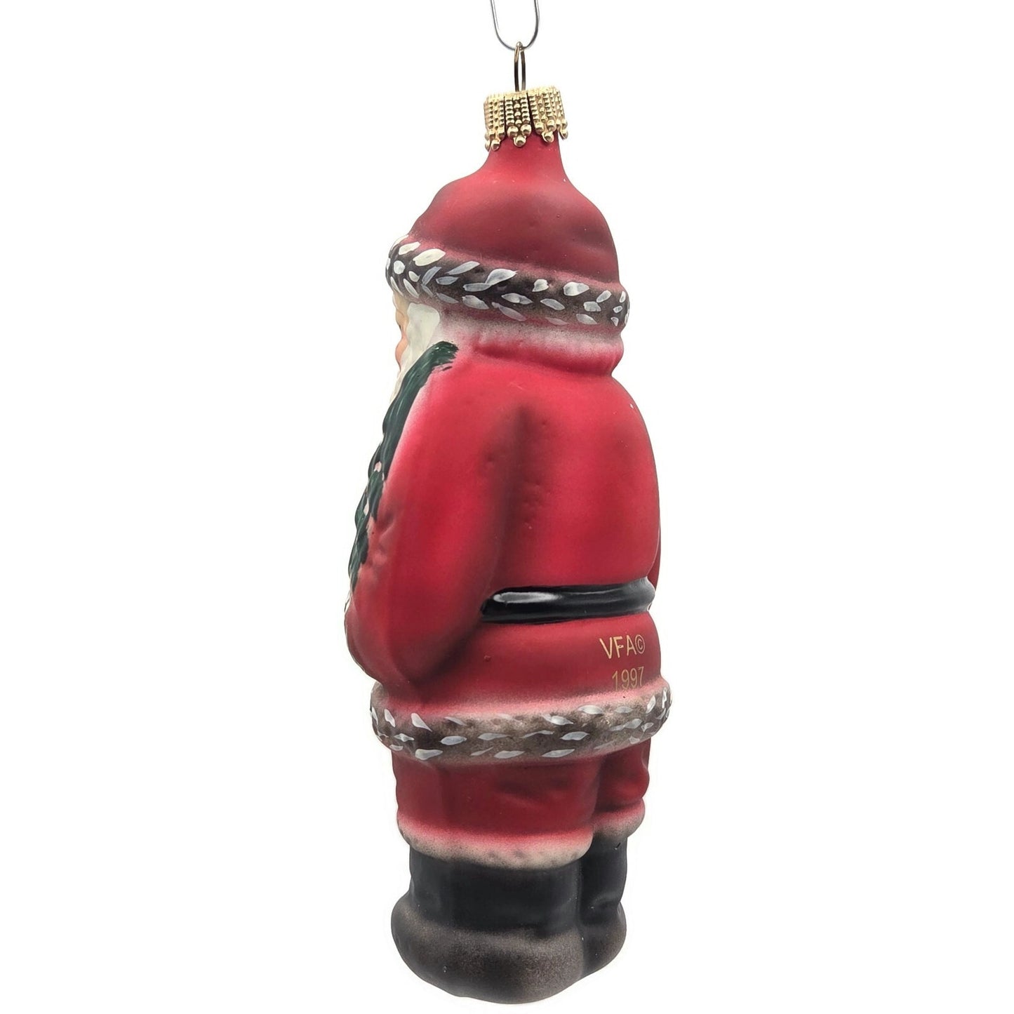 Vaillancourt Nordstrom American Santa Claus Folk Art Christmas Tree Ornament