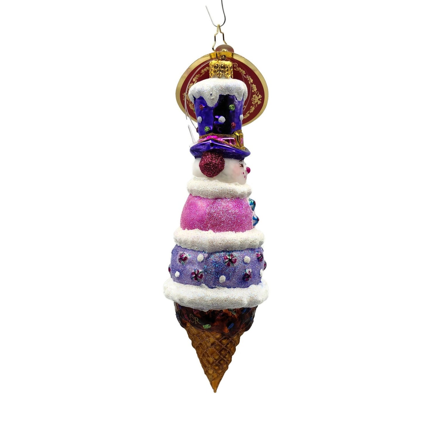 Christopher Radko A Cold and Frosty Treat Cone 1020728 Christmas Tree Ornament