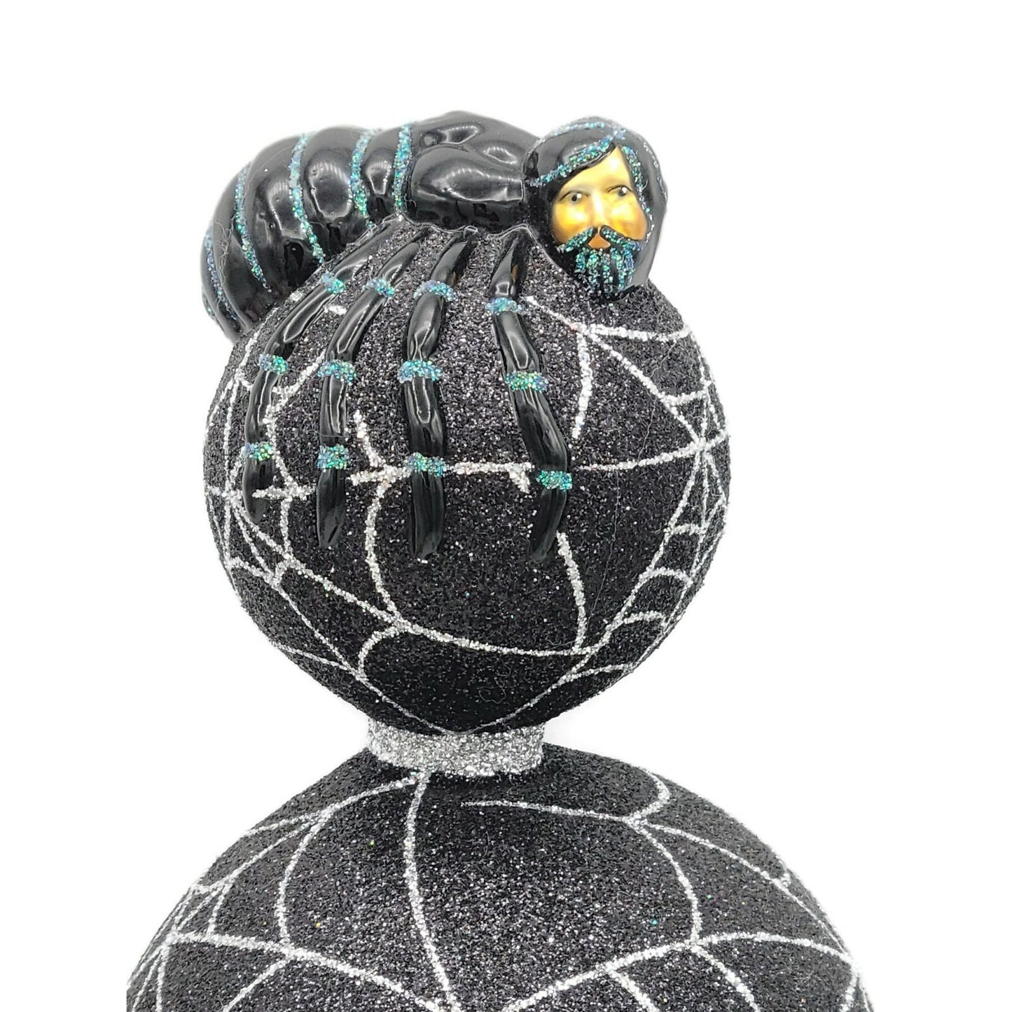 Patricia Breen Web Master Black Spider Web Finial Halloween Holiday Tree Topper