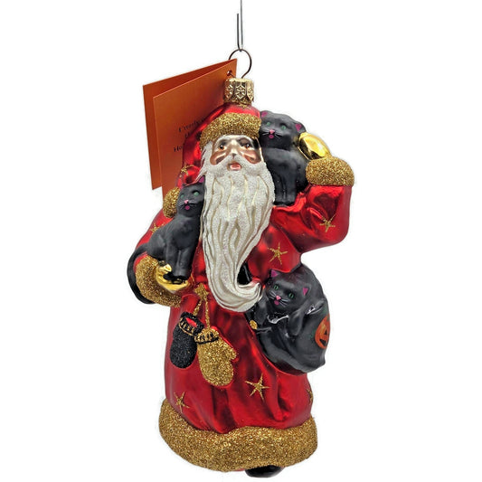 Patricia Breen Stanzis Kittens Red Stars Halloween Christmas Tree Ornament CATZ