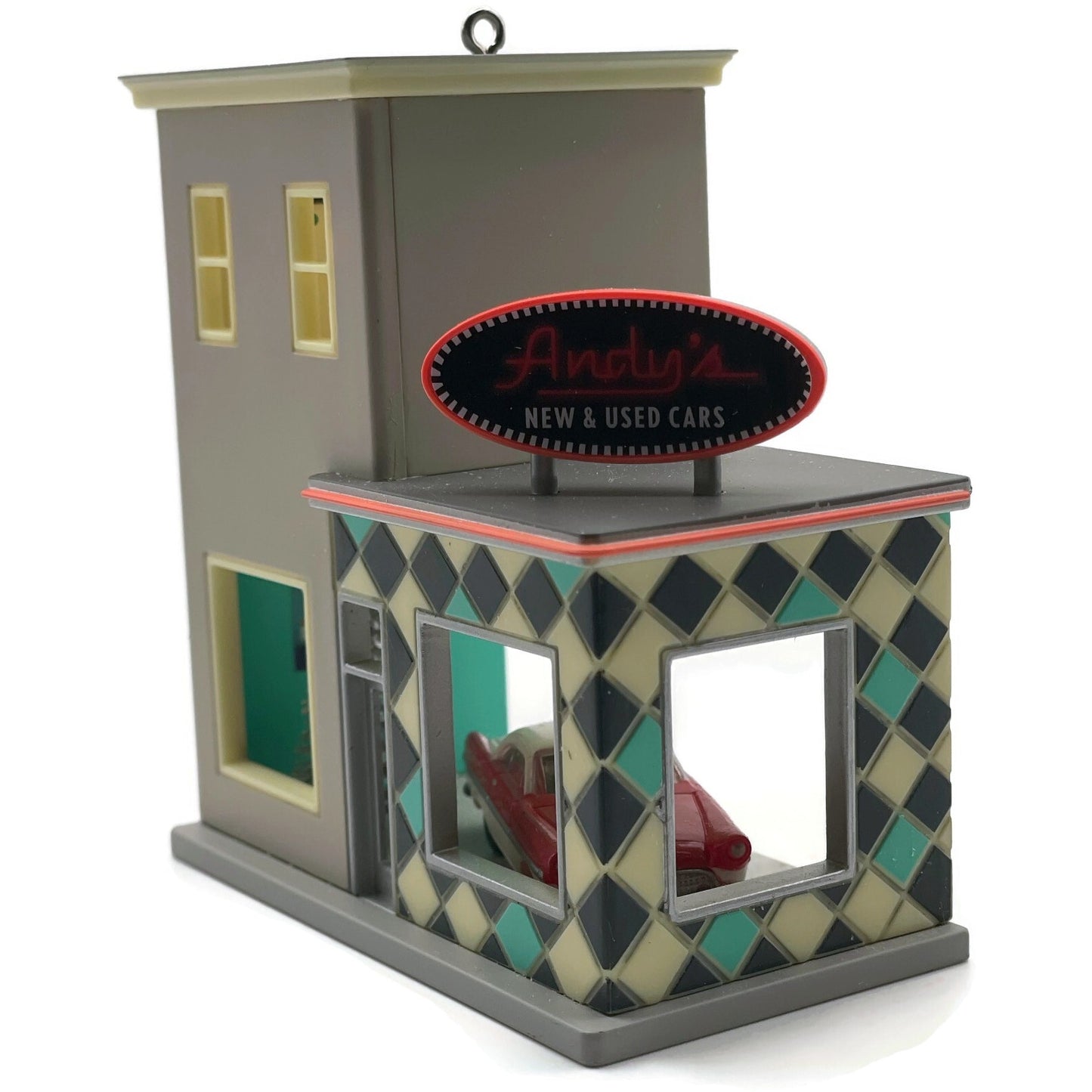 Hallmark Andys Car Lot Nostalgic Houses Shops 2014 Christmas Keepsake Ornament