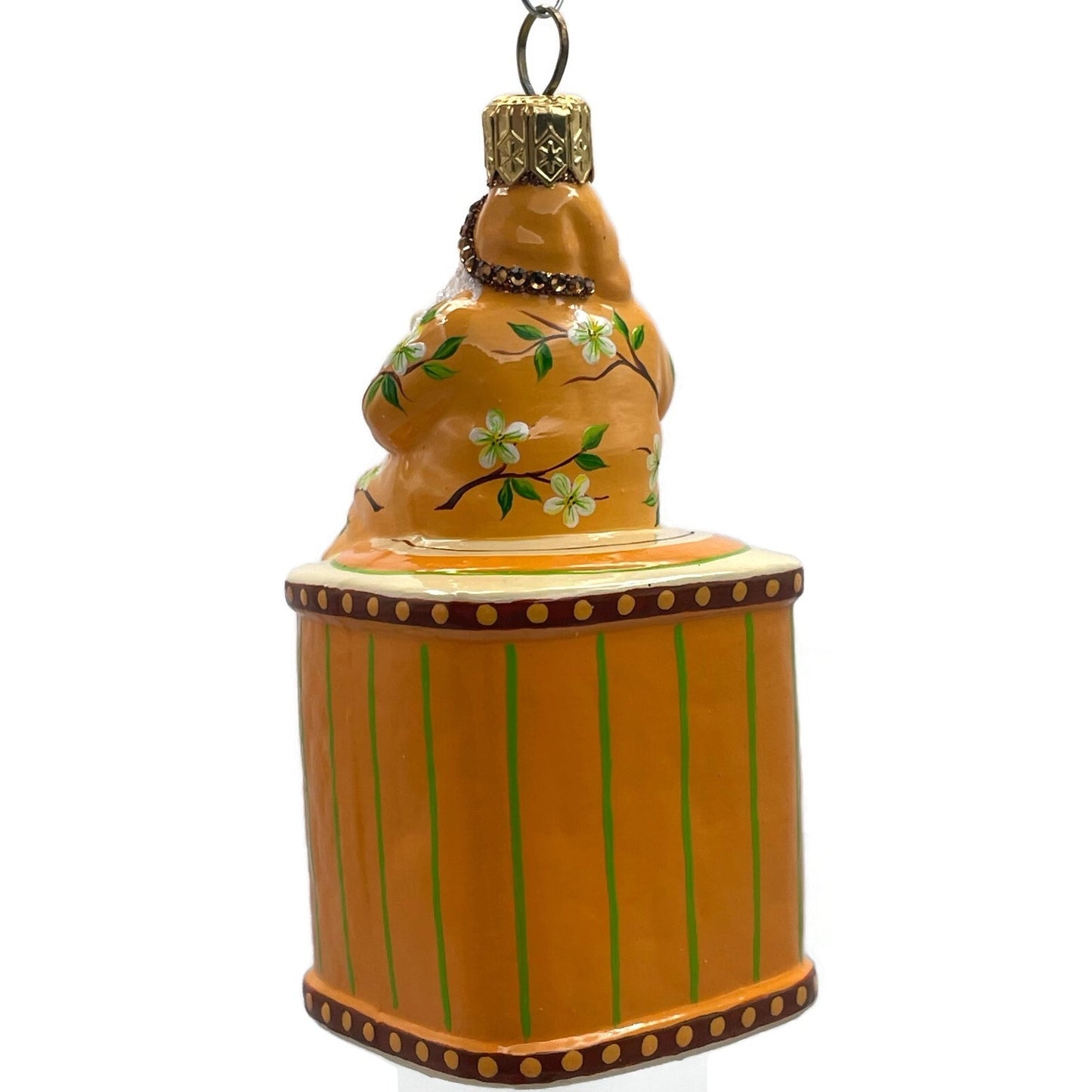 Patricia Breen Tea Time Santa Orange Spice Spring Christmas Holiday Ornament