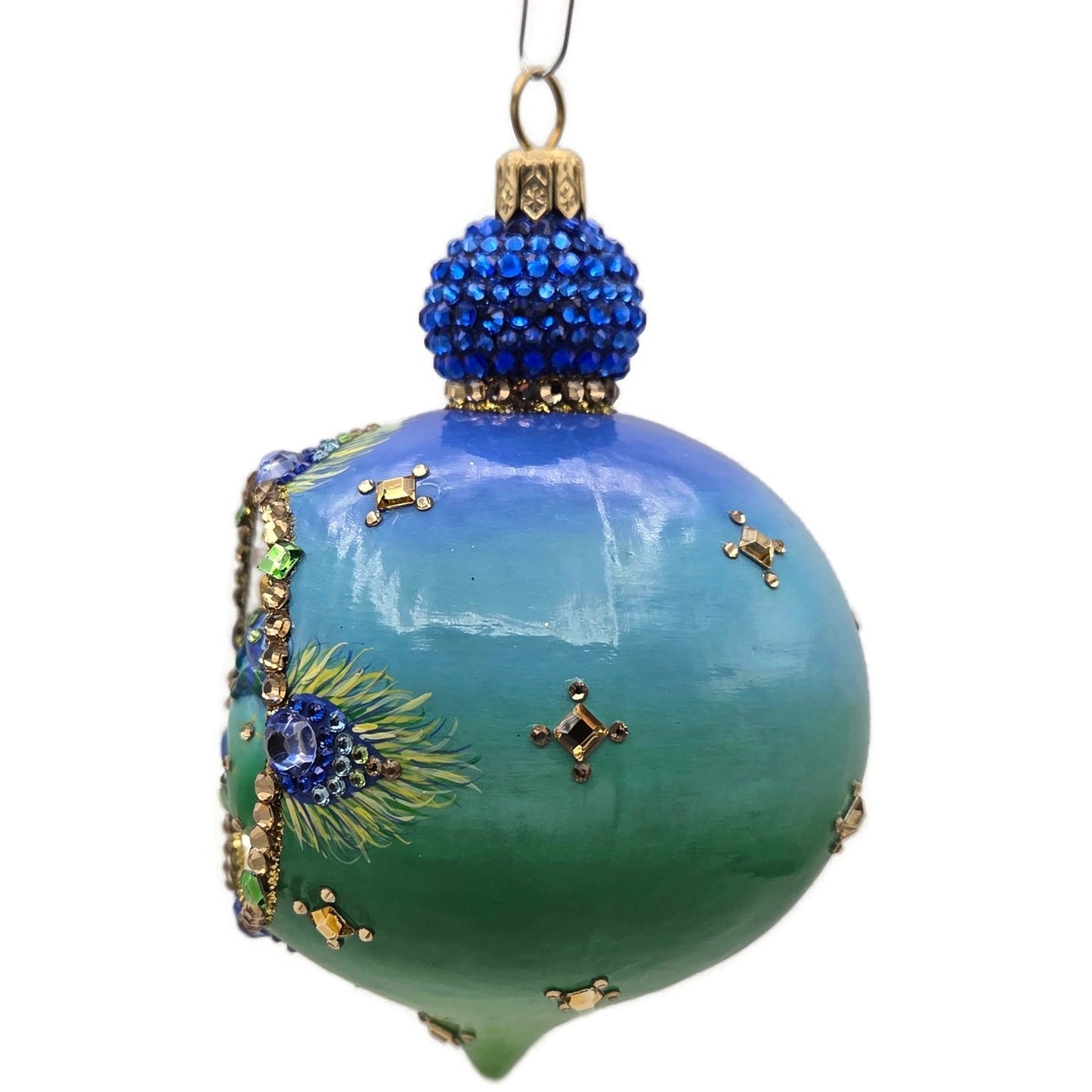 Patricia Breen Ornament Anniversary Reflector Peacock Chameleon Christmas Decor