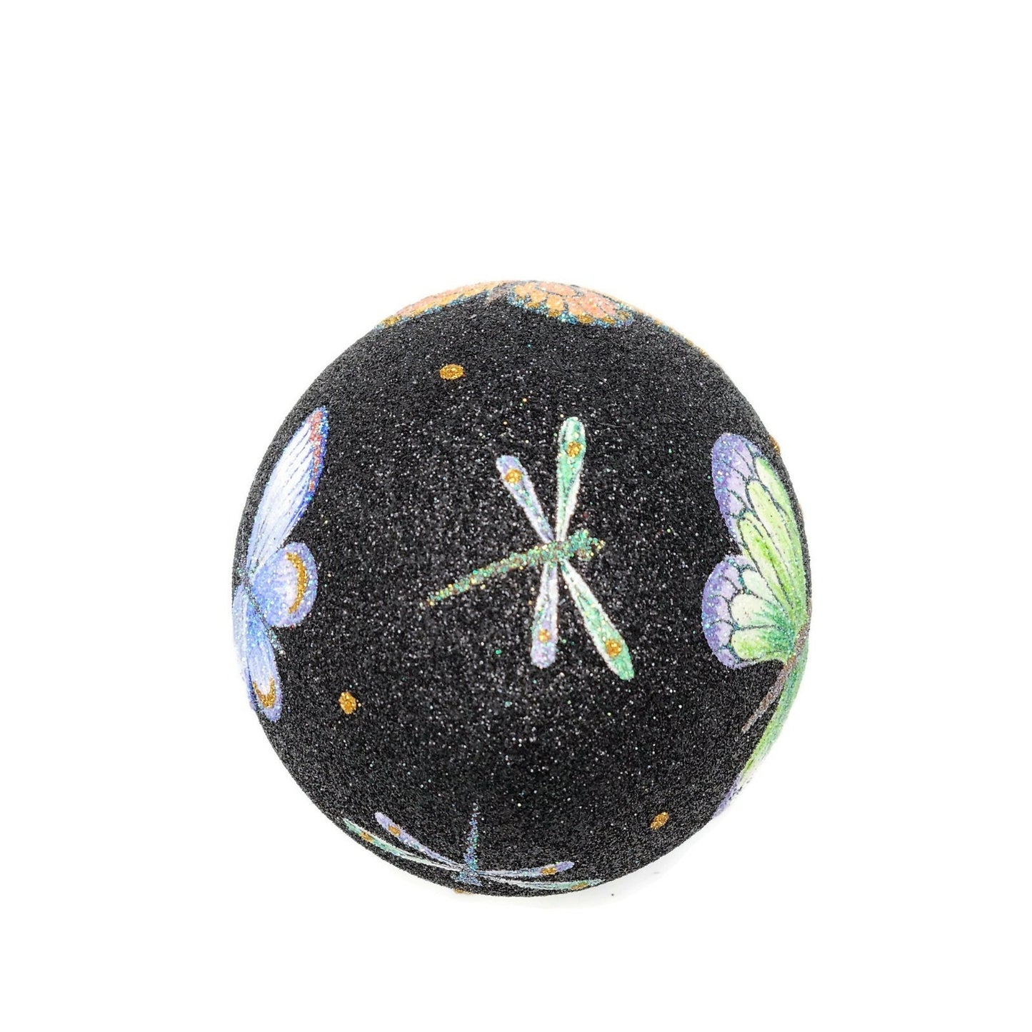 Patricia Breen Butterfly Black Egg Floral Christmas Ornament Neiman Marcus
