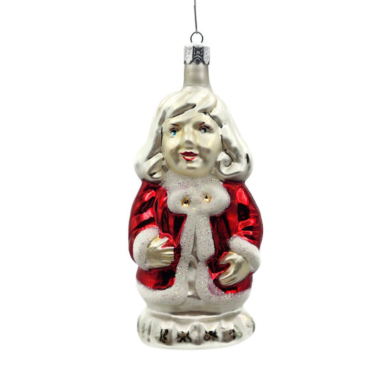 Christopher Radko Mrs Santa Claus Red Christmas Holiday Tree Ornament 92-059-0