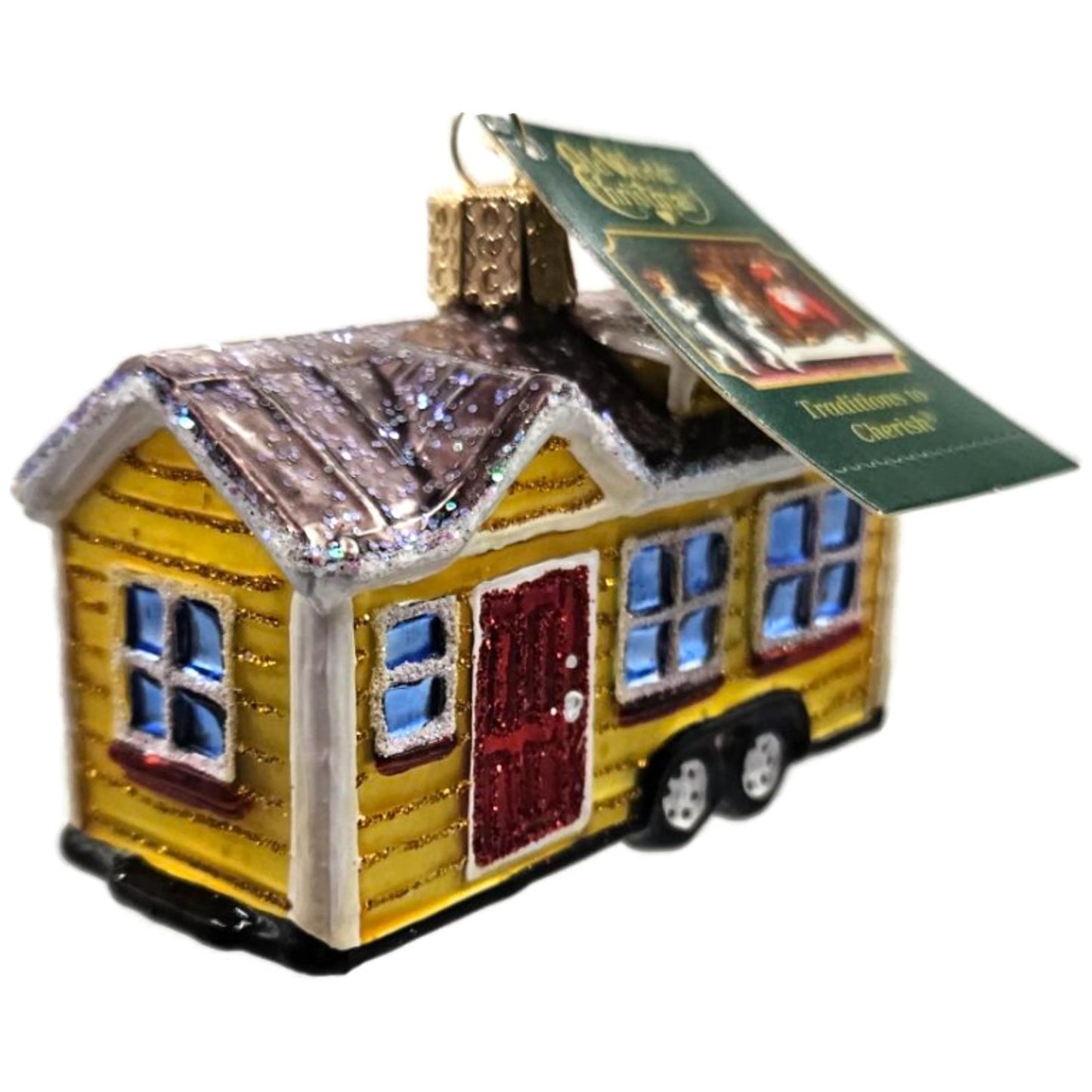 Tiny House Ornament OWC Home Old World Christmas Holiday Tree Decoration
