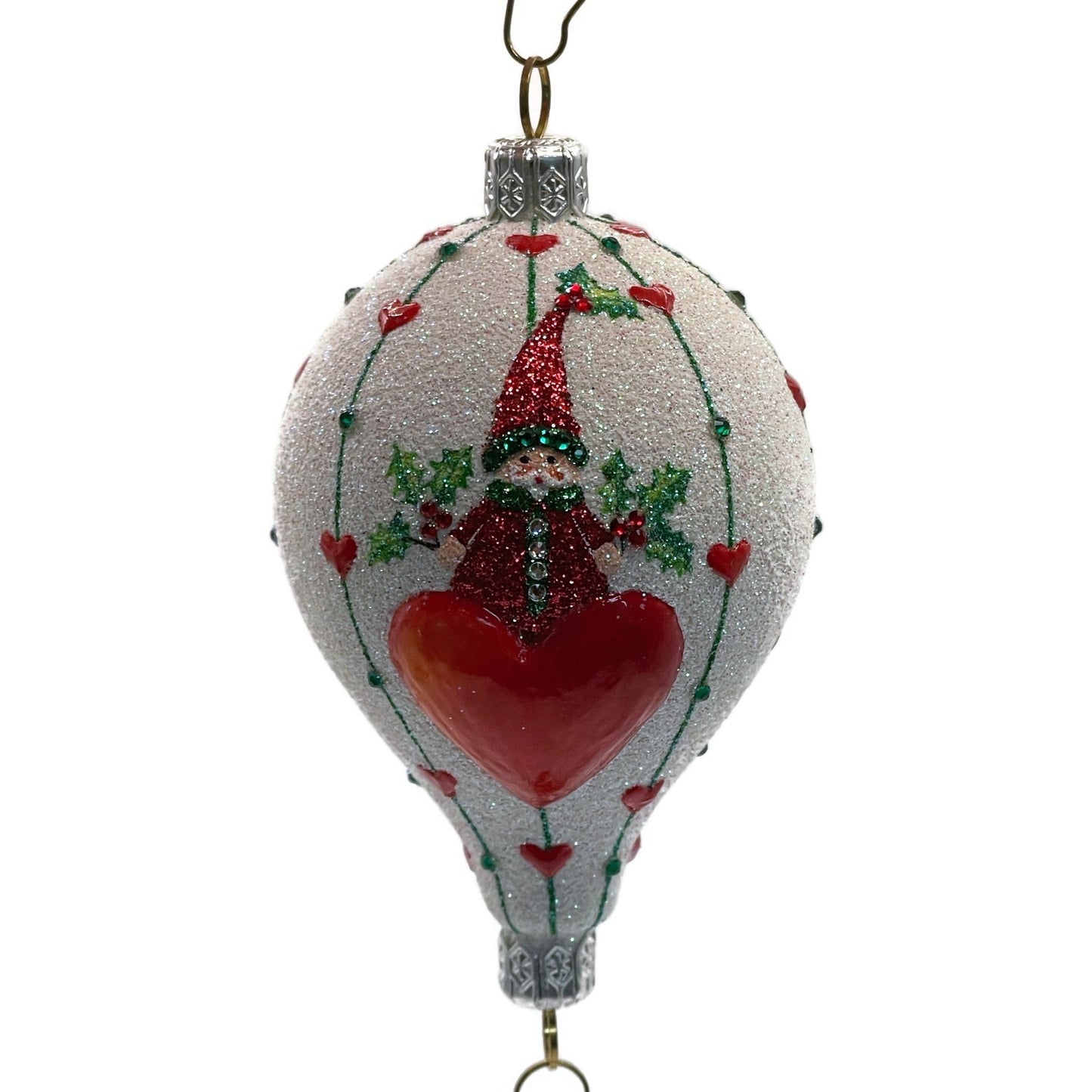 Patricia Breen Miniature Balloon Boy Hearts Valentines Christmas Tree Ornament