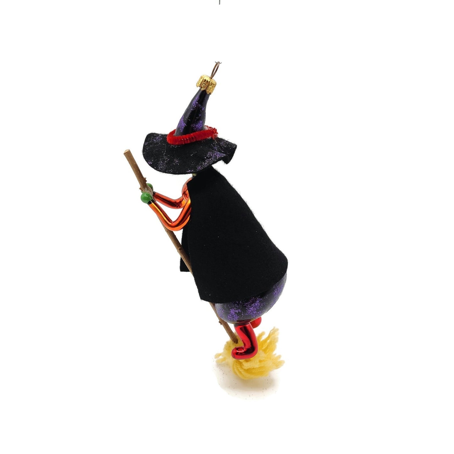 Christopher Radko Fly by Night Witch Italian Halloween Tree Ornament 97-408-0