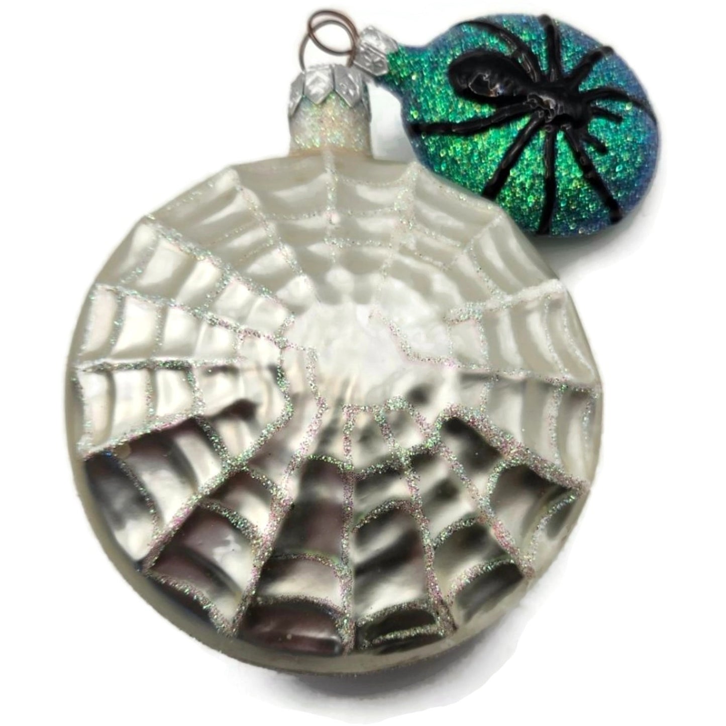 Patricia Breen Victorian Spider Web Pearl Black Halloween Christmas Ornament