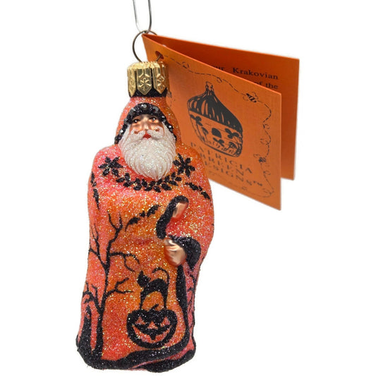 Patricia Breen Miniature Redoute Santa Claus Orange Cat Halloween Ornament