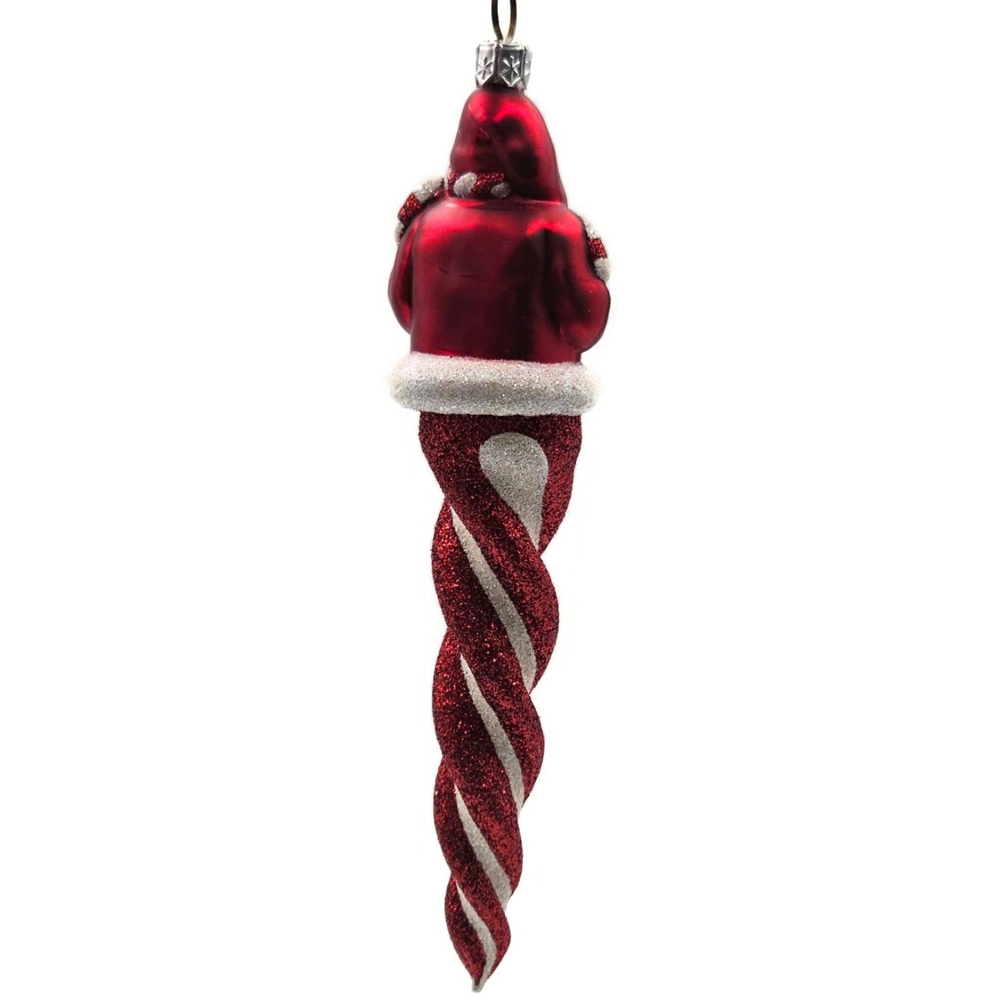 Patricia Breen Santa Sopel Red White Candy Cane Spiral Christmas Tree Ornament