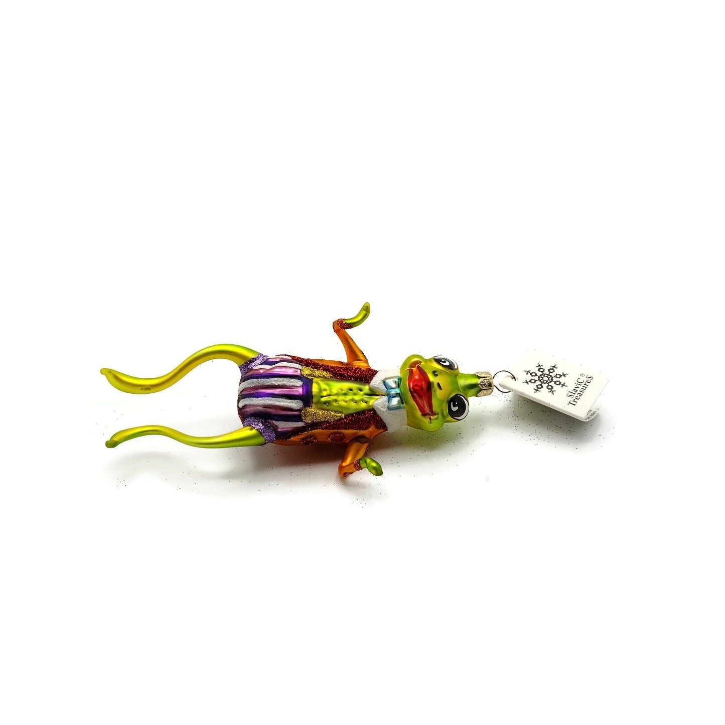 Slavic Treasures Mr Happy Hoppy Frog Halloween Tree Ornament 99-146-A-FB