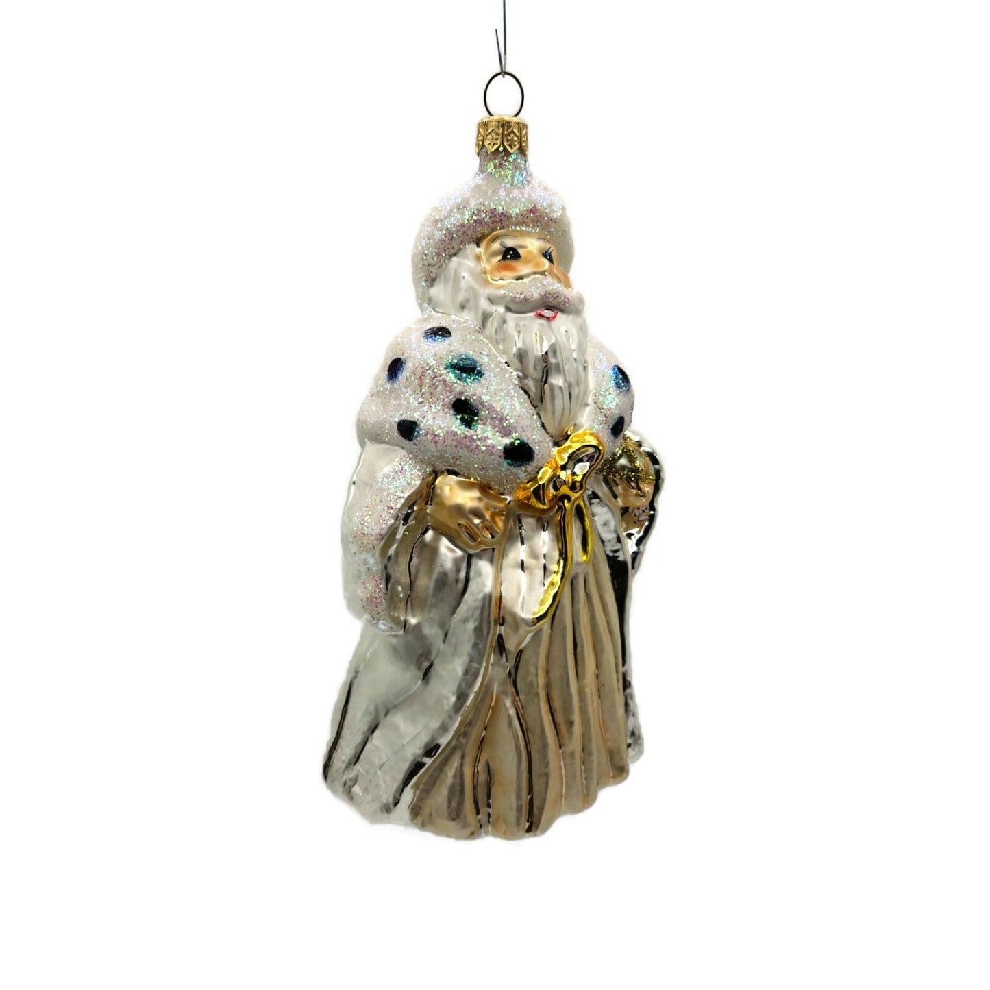 Christopher Radko Ermine Santa Claus Winter Dream Christmas Tree Ornament 962500