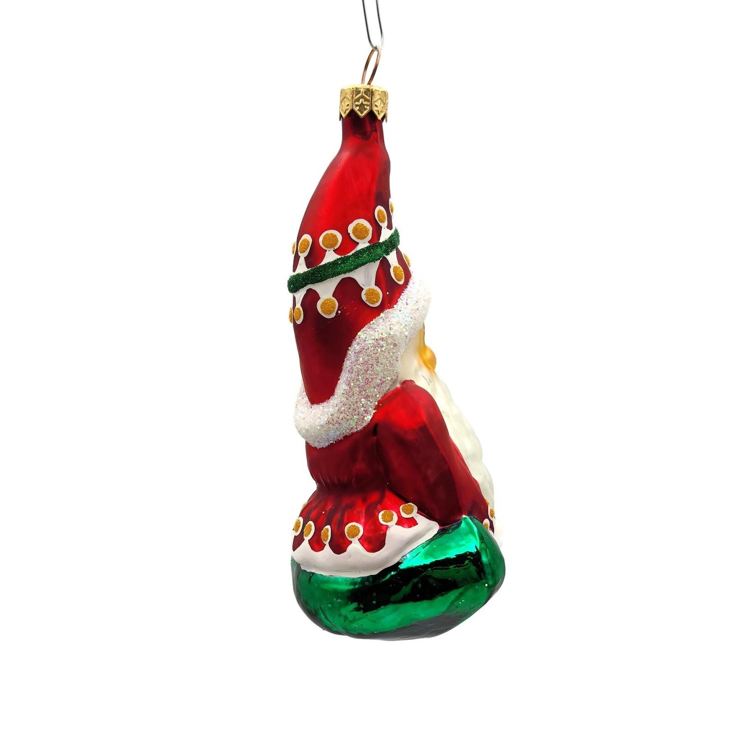 Christopher Radko Elfin Magic Red Blown Glass Christmas Holiday Tree Ornament