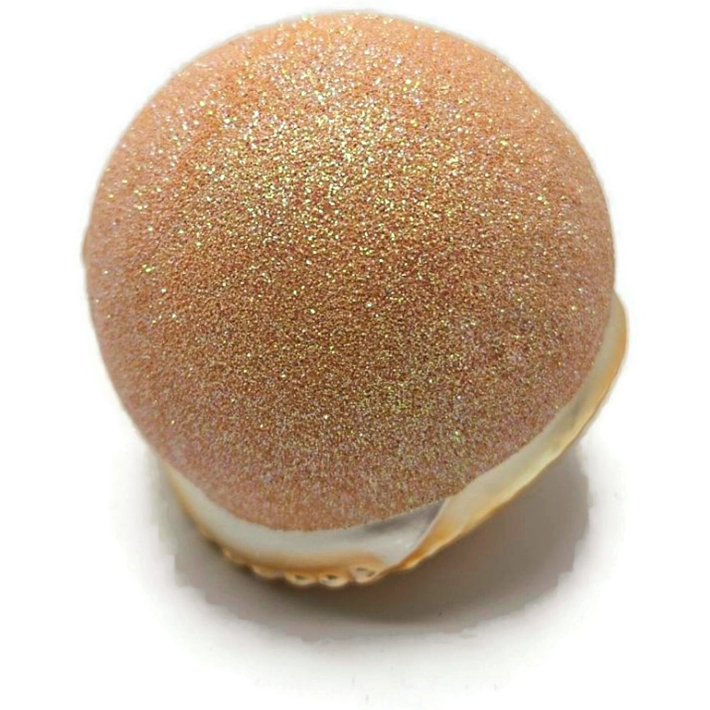 Patricia Breen Chameleon Peach Glittered Christmas Spring Tree Ornament