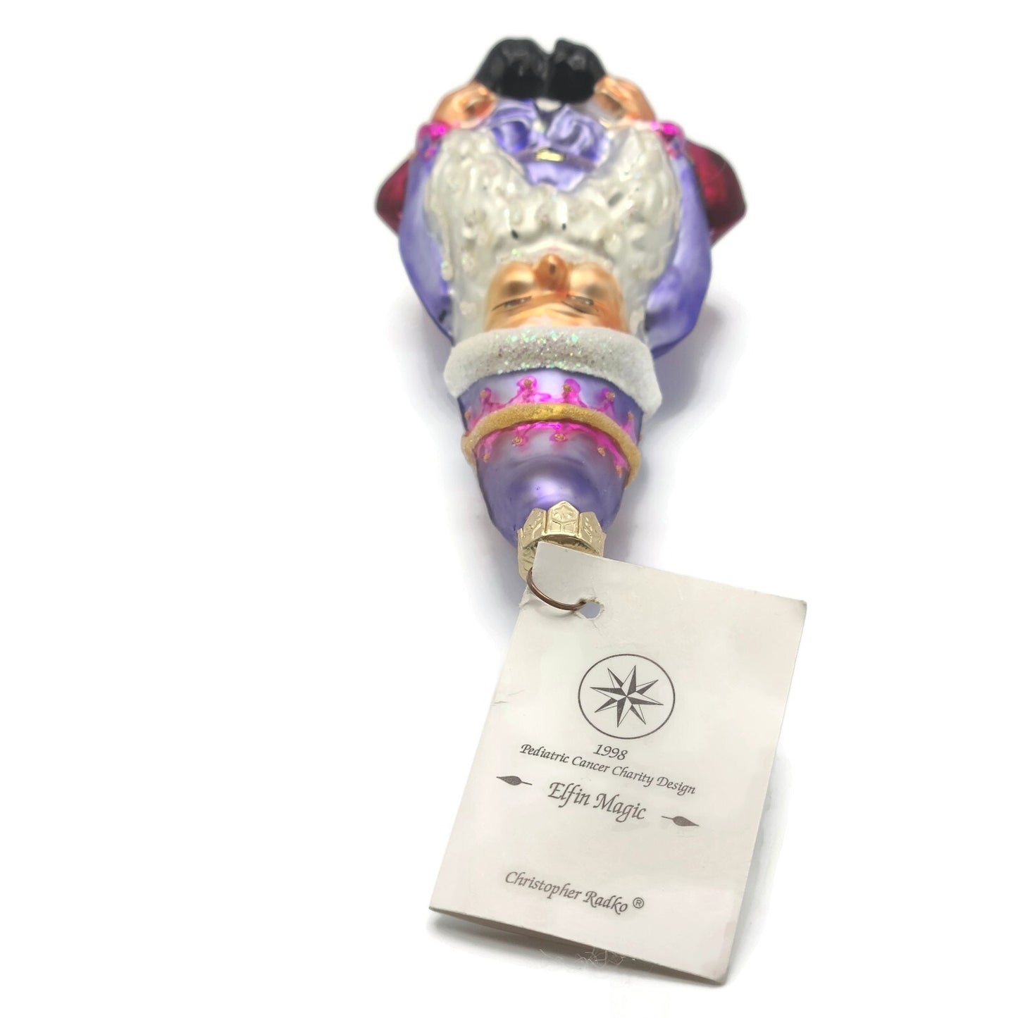 Christopher Radko Elfin Magic Purple Christmas Holiday Tree Ornament 98-SP-30