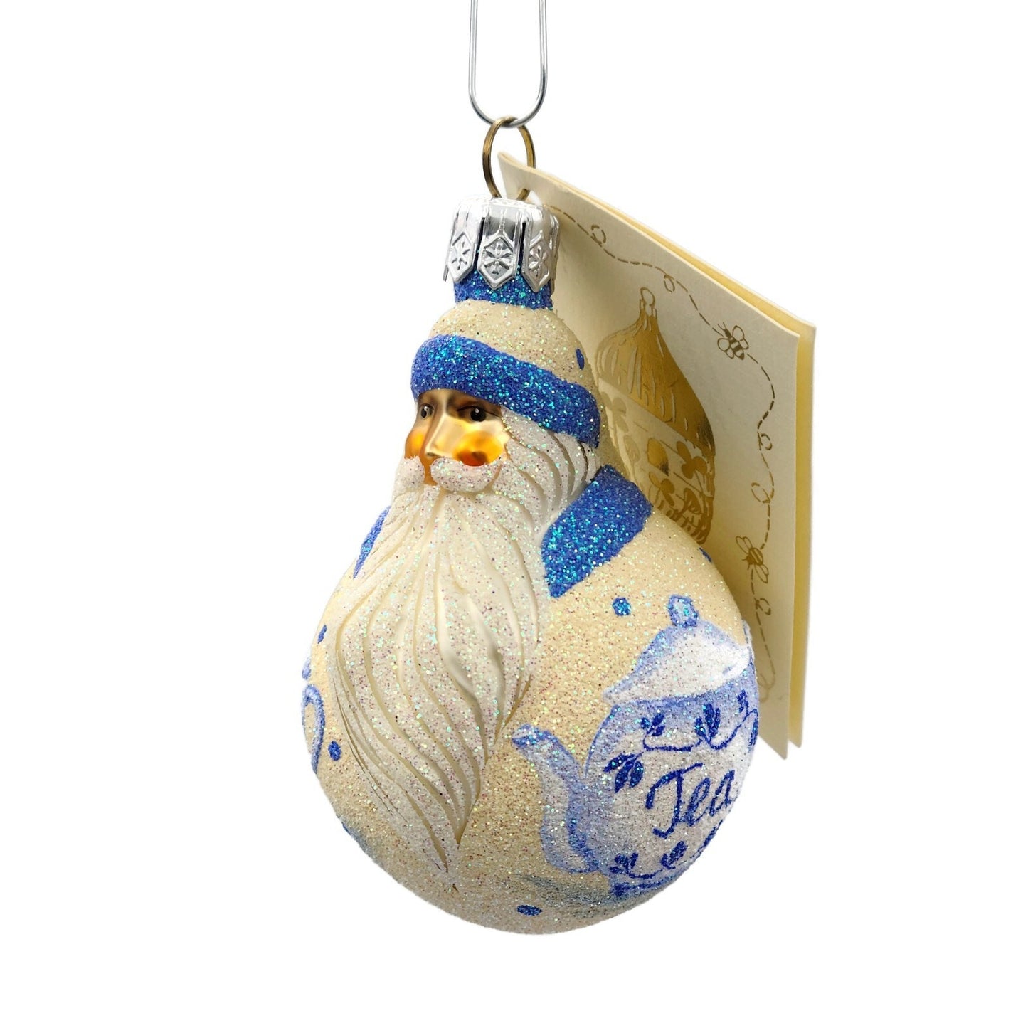 Patricia Breen Miniature Santa du Monde Tea Party Christmas Tree Ornament Boston