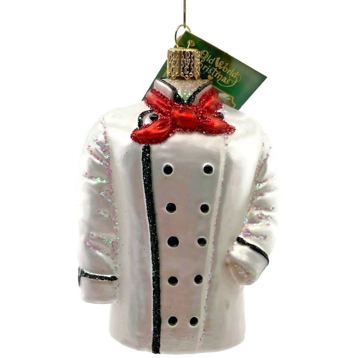 Chefs Coat White Jacket OWC Ornament Cooking Old World Christmas Tree Decor
