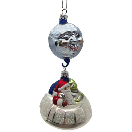 Patricia Breen Christmas in the Cosmos Santa Claus Alien Christmas Tree Ornament