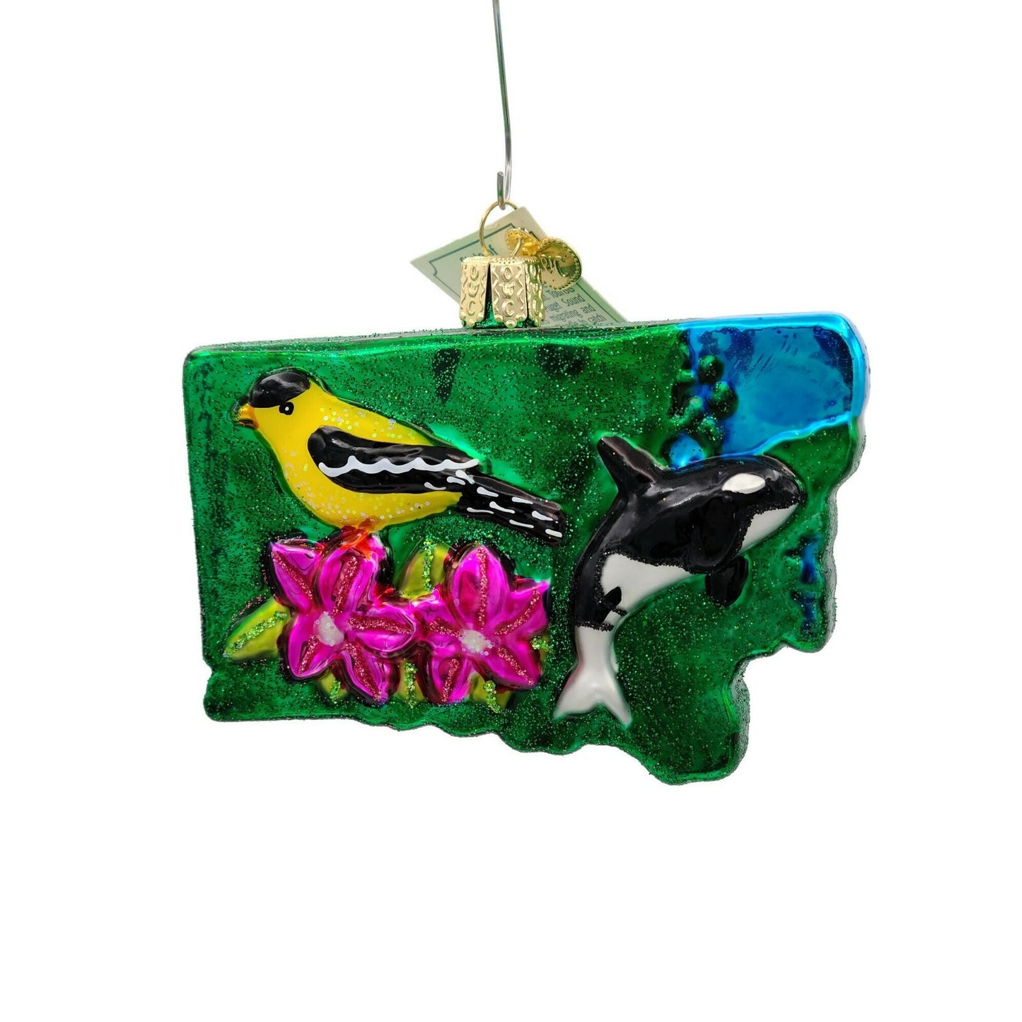 State of Washington Evergreen State Space Needle Old World Christmas Ornament