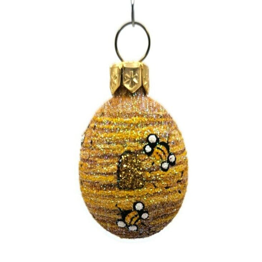 Ornament Patricia Breen Miniature Egg Beeskep Gold Easter Christmas Tree Decor