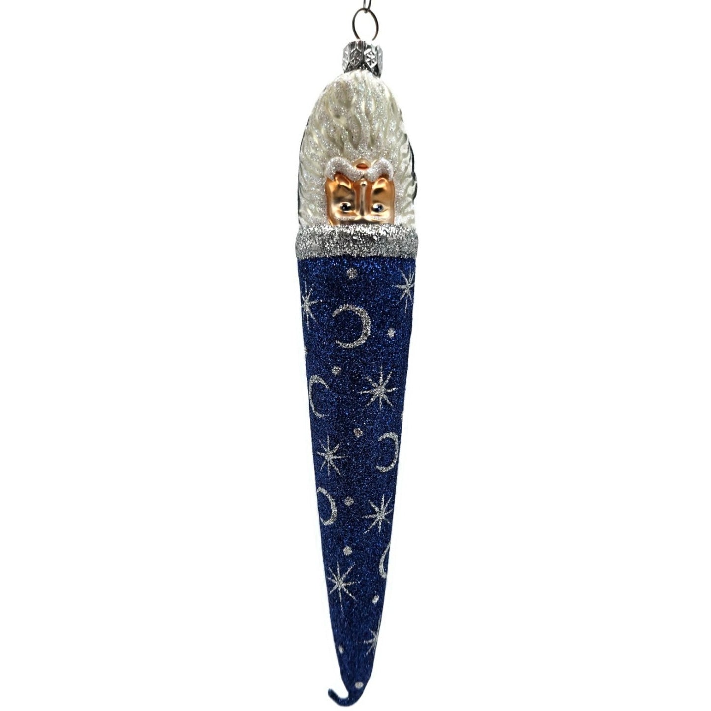 Patricia Breen Bowman Santa Claus Constellations Blue Stars Christmas Ornament