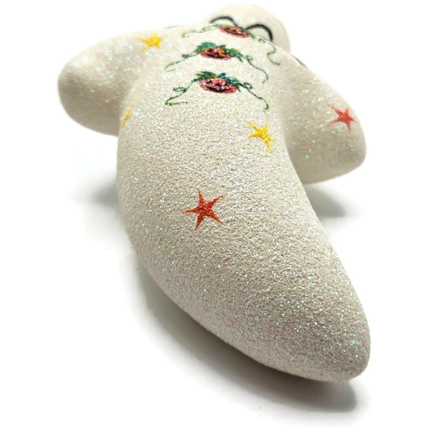 Patricia Breen Very Grand Ghost Pearl White Pumpkin Stars Halloween Ornament