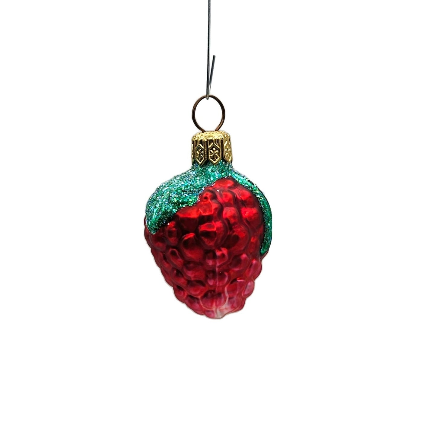 Patricia Breen Frosted Raspberry Red Fruit Summer Berries Christmas Ornament