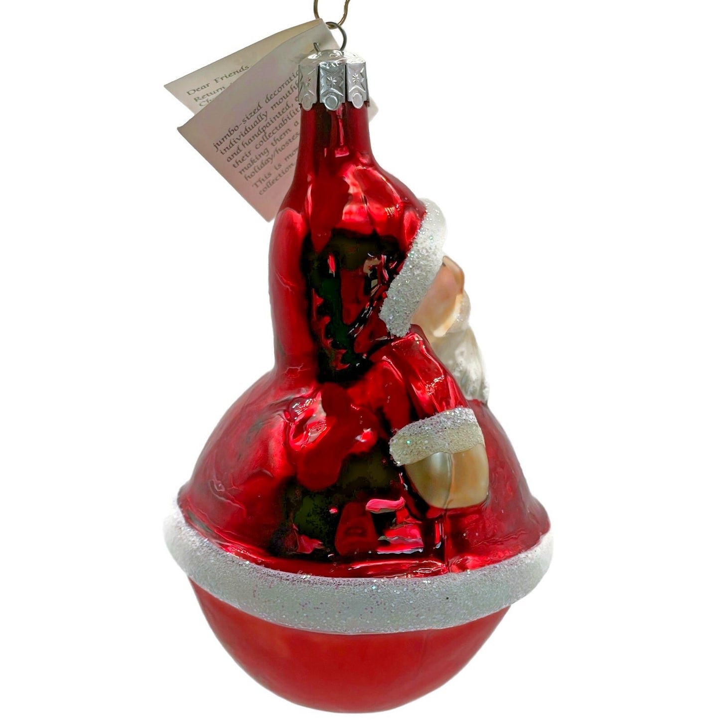 Christopher Radko Ornament Roly Poly Santa Claus Christmas Tree 90-071-0