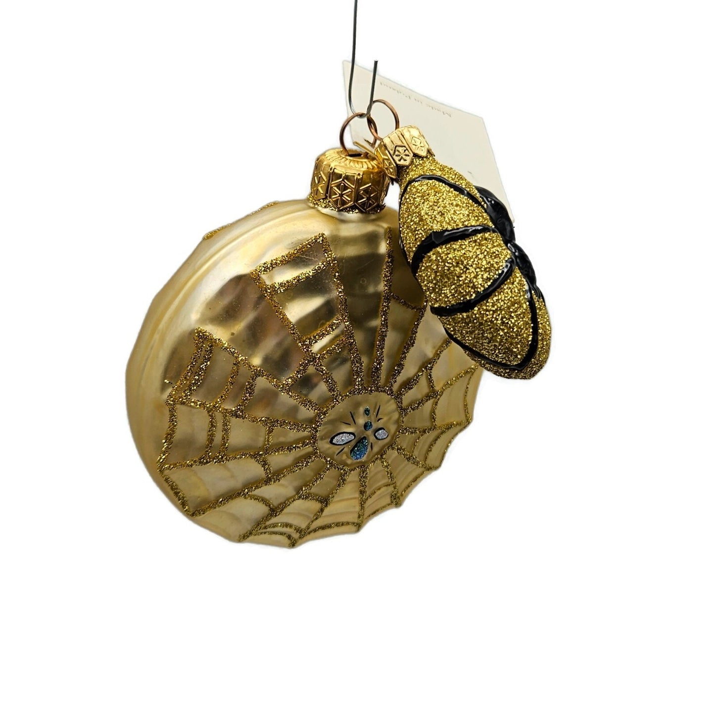 Patricia Breen Victorian Spider Web Gold Halloween Christmas Tree Ornament