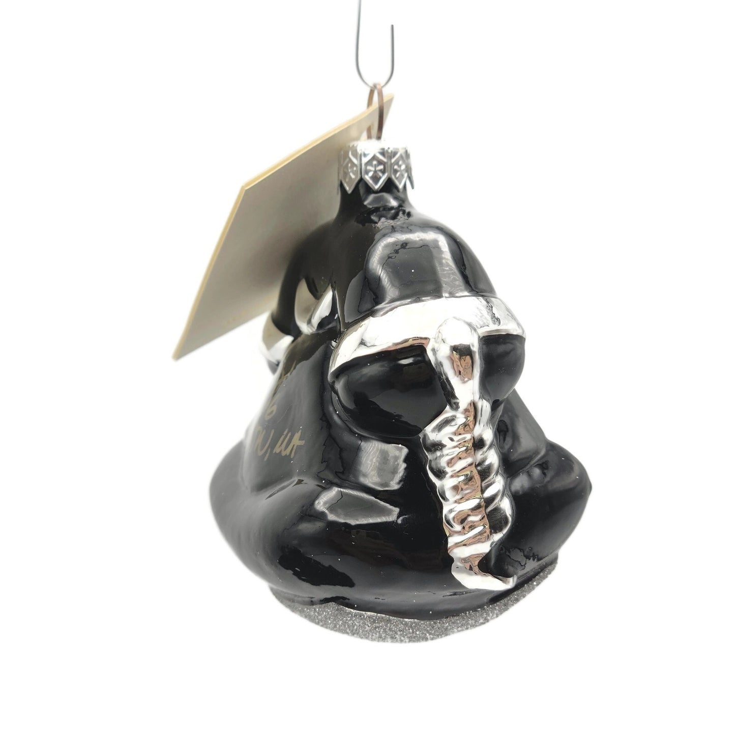 Patricia Breen Fine Phone Black Silver Signed Christmas Holiday Tree Ornament