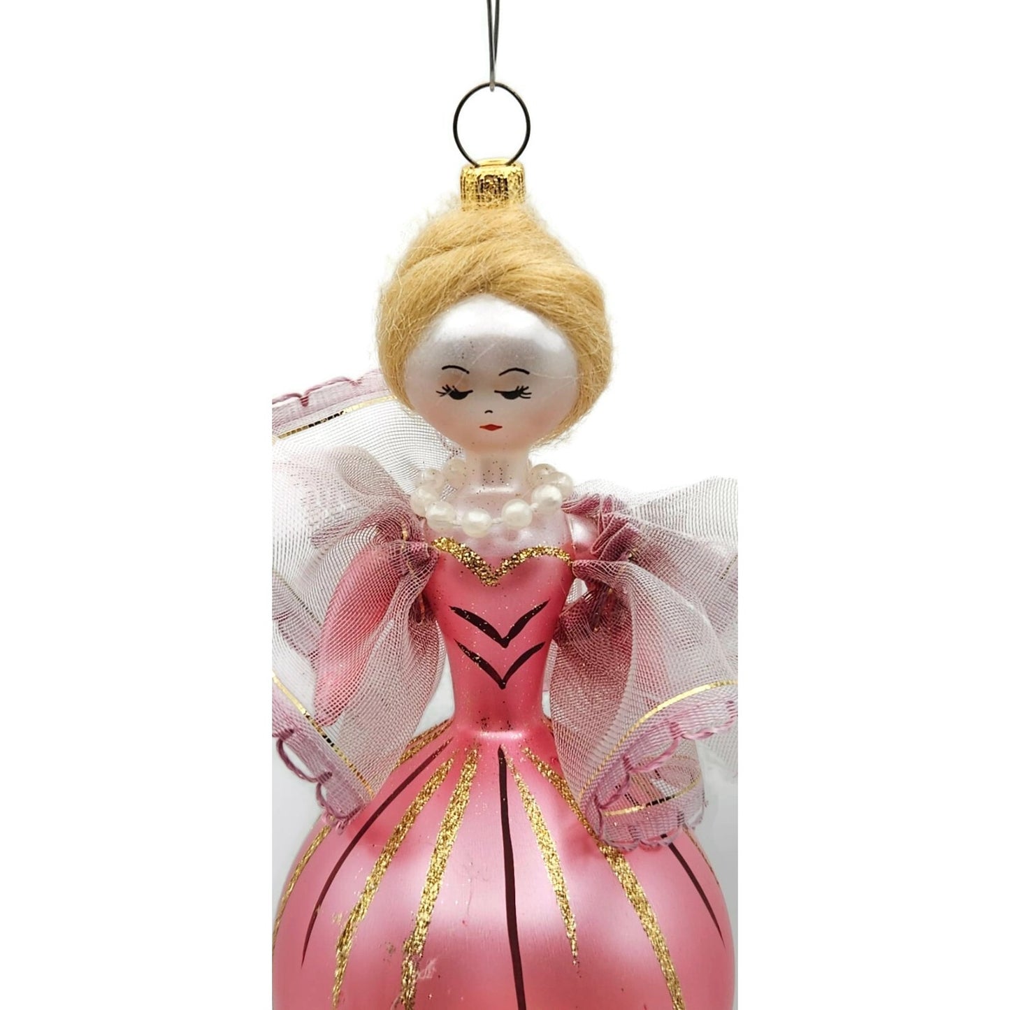 Soffieria De Carlini Lady Fancy Pink Dress Italian Christmas Tree Ornament