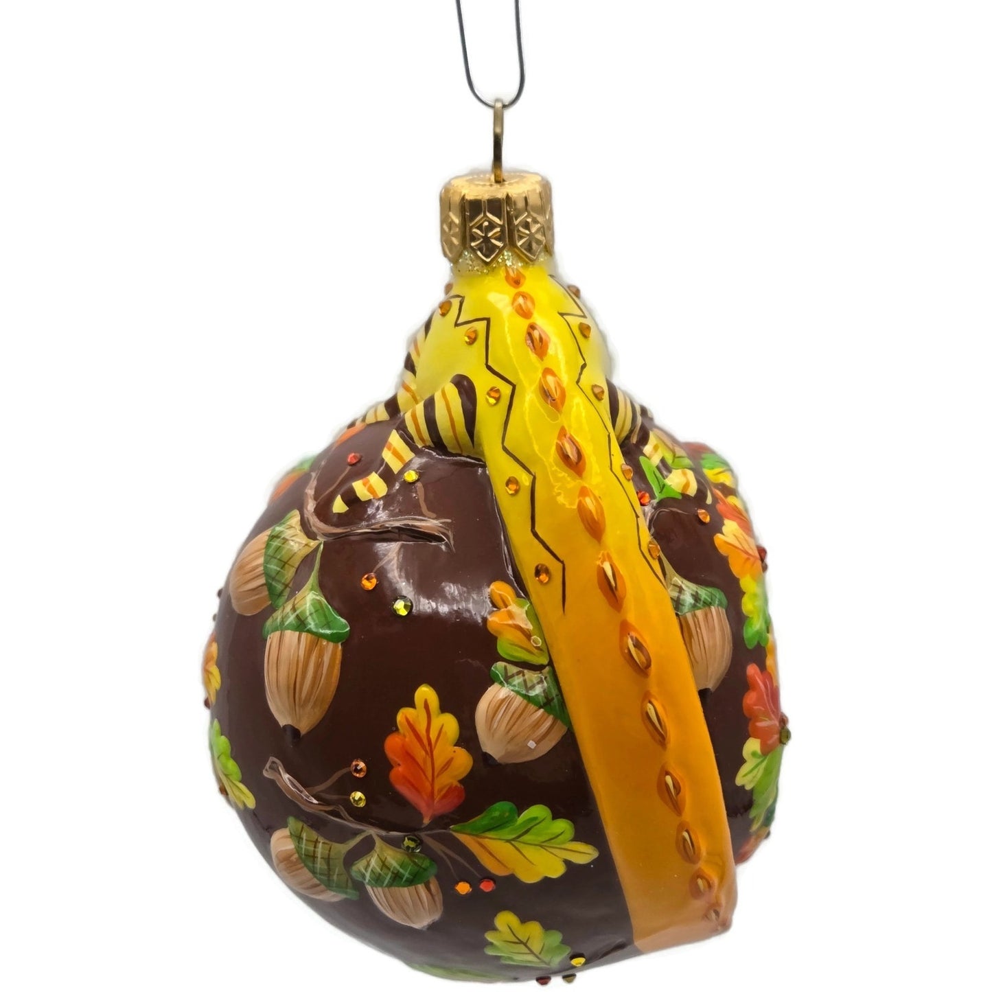 Patricia Breen Happy Holidays Hamish Autumnal Chameleon Fall Christmas Ornament