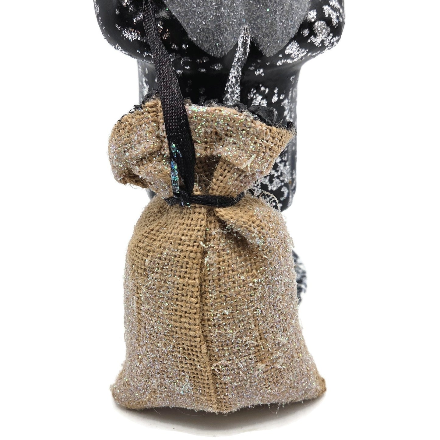 Ino Schaller Krampus Black Coat Coal Paper Mache Container Christmas Halloween